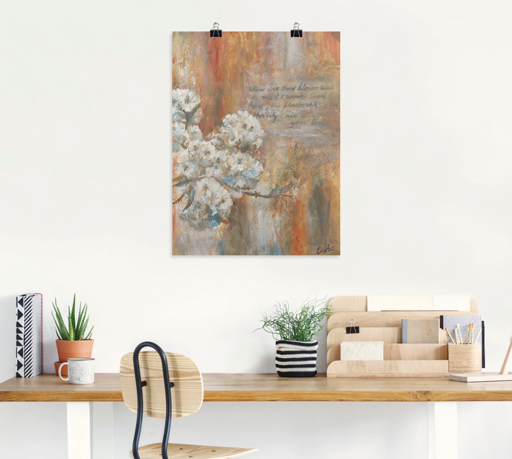 Artland Poster »Blüten«, Blumen, (1 St.), als Leinwandbild, Wandaufkleber oder Poster in versch. Größen