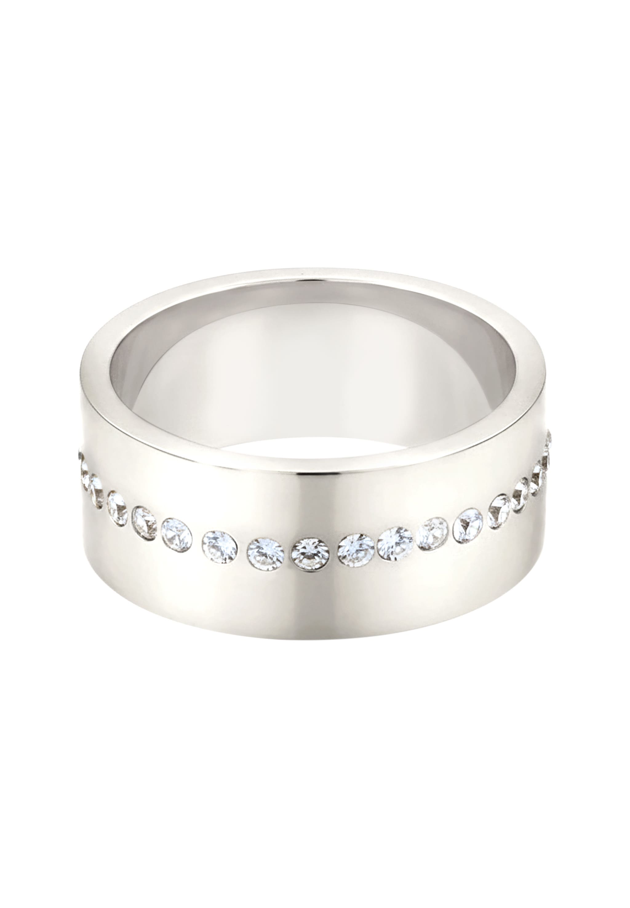 Elli Silberring »Ring Bandring mit Kristallen von Swarovski® 925 Sterling Silber«