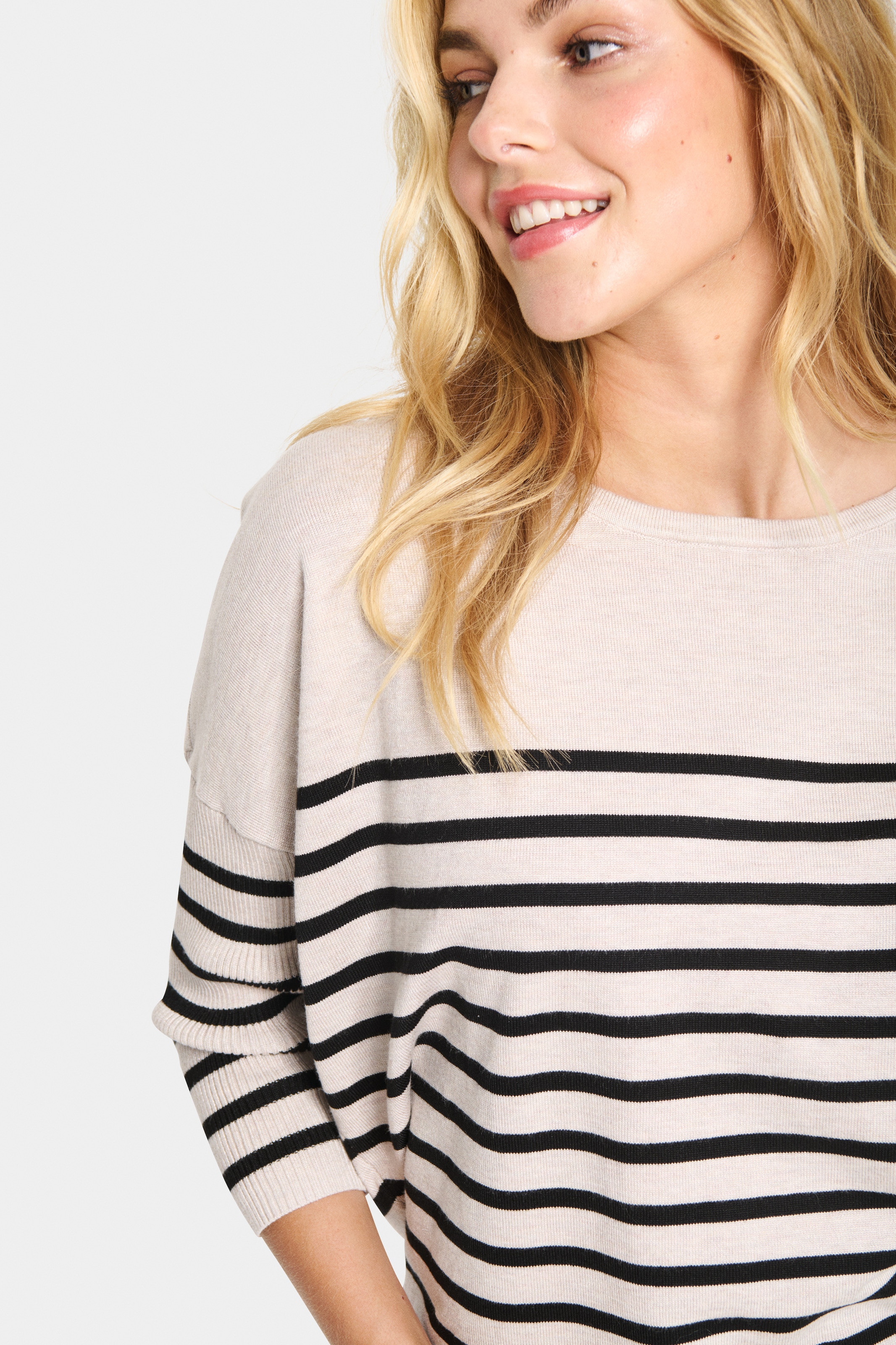 Saint Tropez Strickpullover »MilaSZ R-neck Stripe«