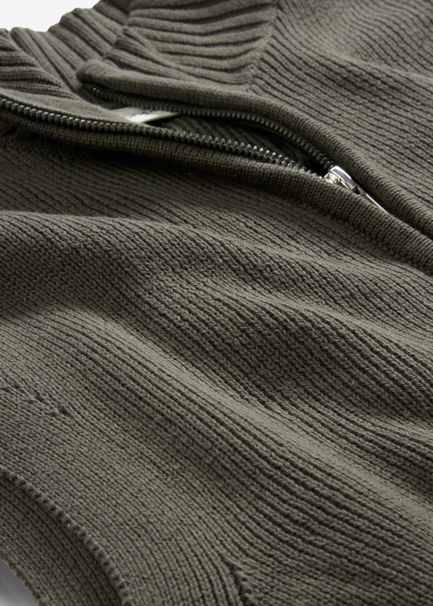 bonprix Strickweste mit Zip-Detail, Oversize-Passform, aus Baumwolle und Polyacryl