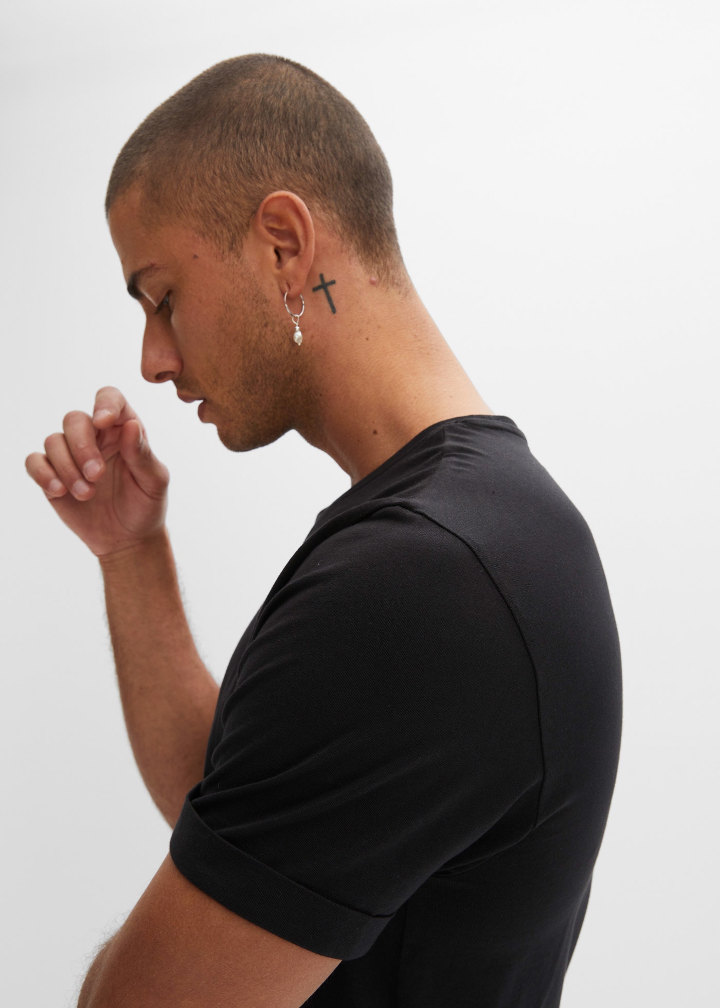 bonprix T-Shirt Regular Fit Passform, Kurzarm, reine Baumwolle