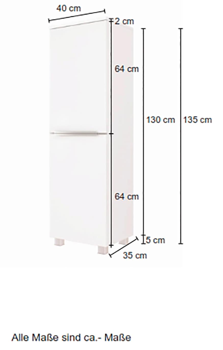 HELD MÖBEL Midischrank »Matera«, Breite 40 cm, mit hochwertigen matten MDF- Fronten kaufen bei OTTO