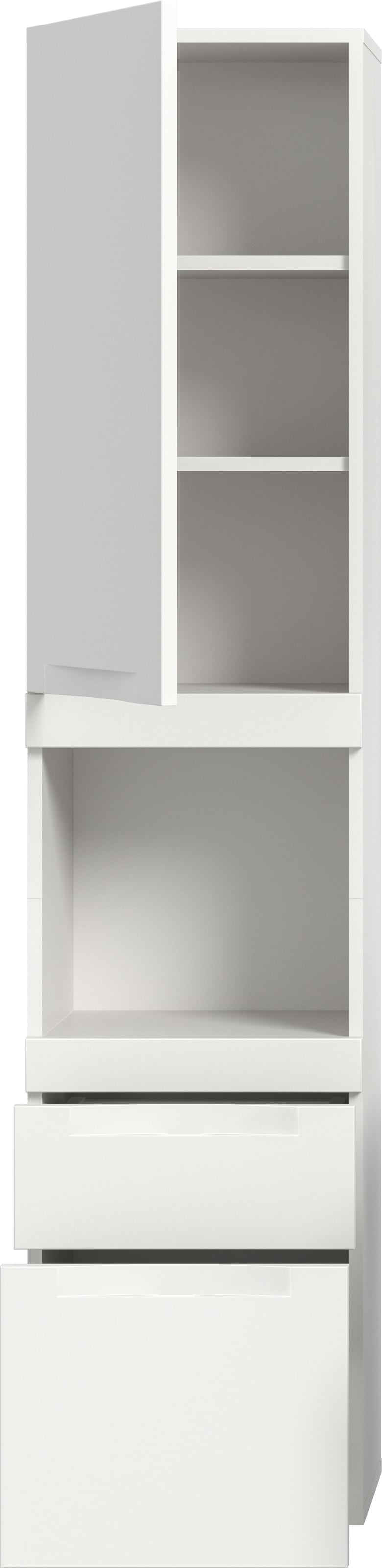 OTTO home Hängeschrank »MAOI, Höhe 166cm, 1 Tür, 2 Schubkästen, 1 offenes Fach« Badezimmerschrank, Schrank, Kommode, Midischrank, Bad, Badezimmer