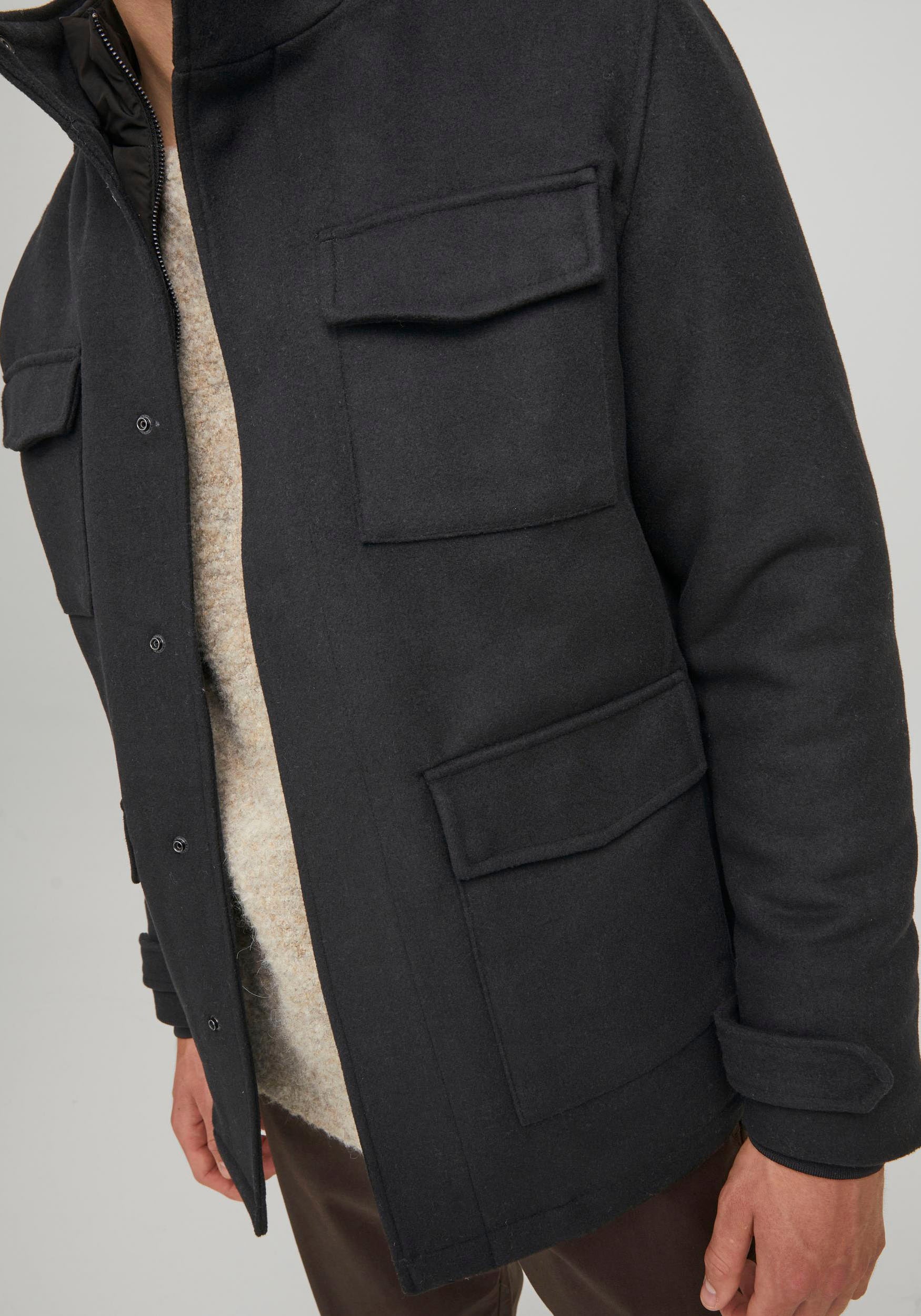 Jack & Jones Langjacke »BLAPARKER WOOL FIELD JKT«