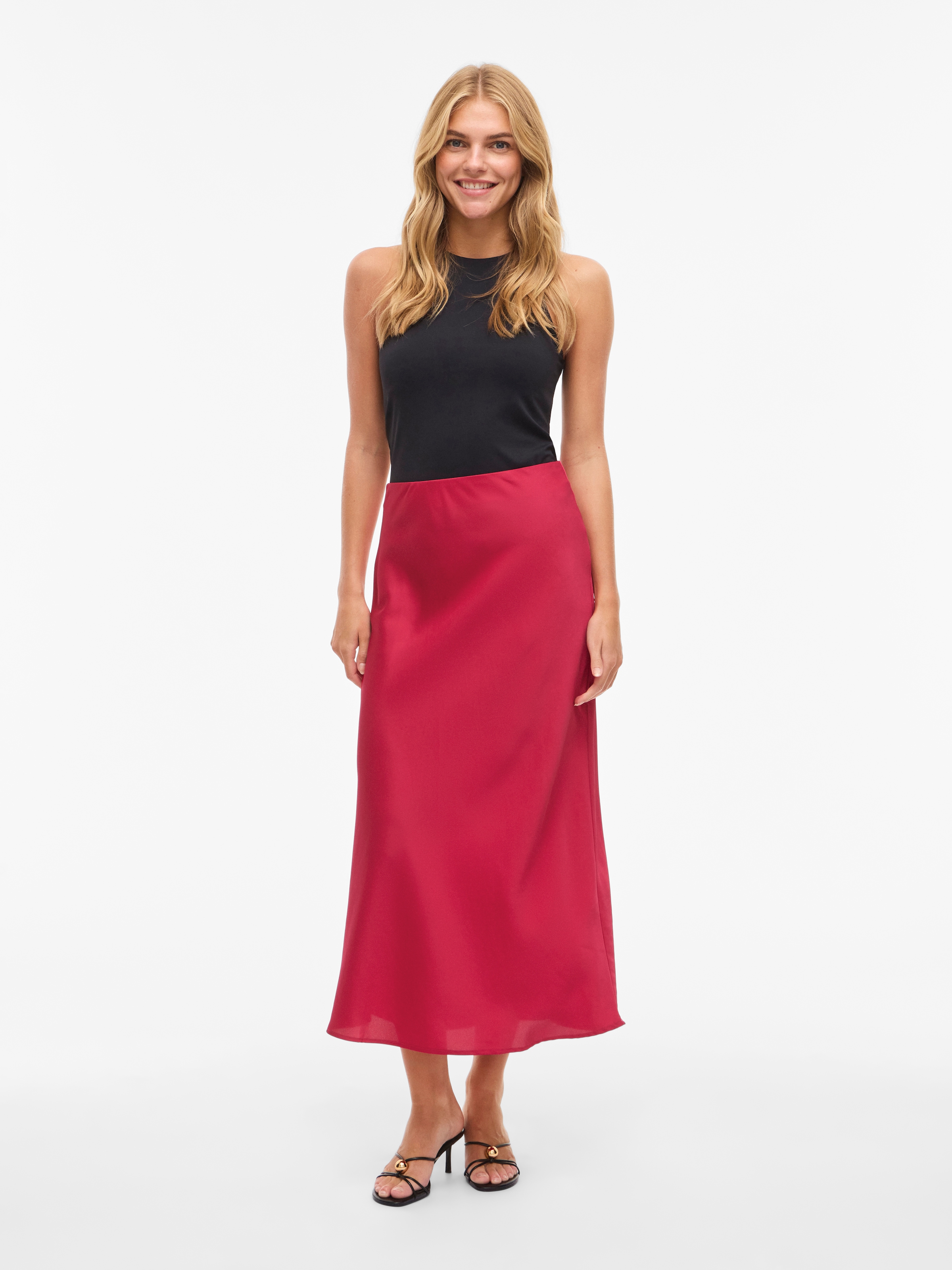 Vila 1100000002199 »VIELLETTE HW LONG SKIRT - NOOS« Kunstfaser