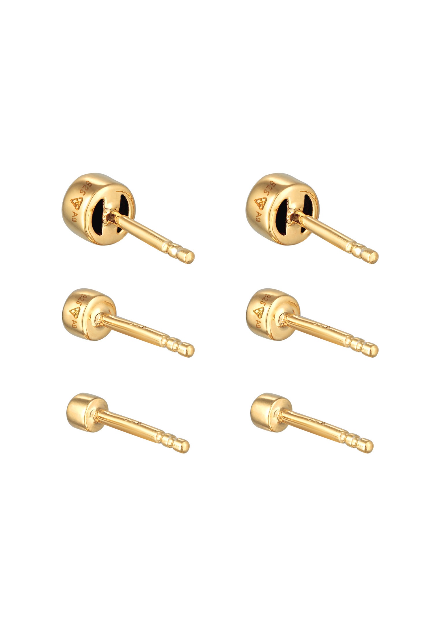 Elli Ohrstecker-Set »Ohrringe Stecker Set Kristalle Rosa 925 Silber«