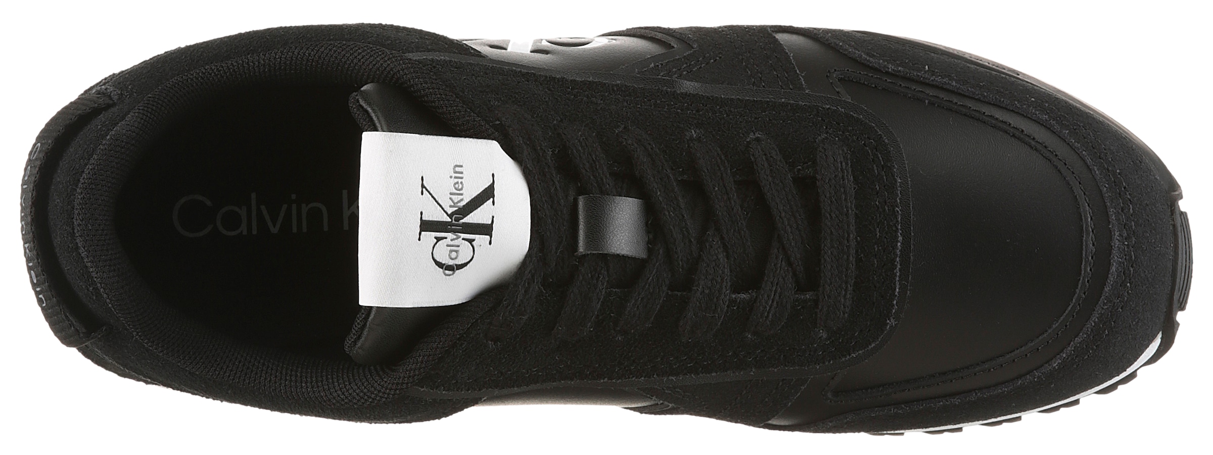 Calvin Klein Jeans Keilsneaker »TOOTHY RUNNER LACEUP MIX«  Schnürschuh, Halbschuh, Freizeitschuh mit Profilsohle