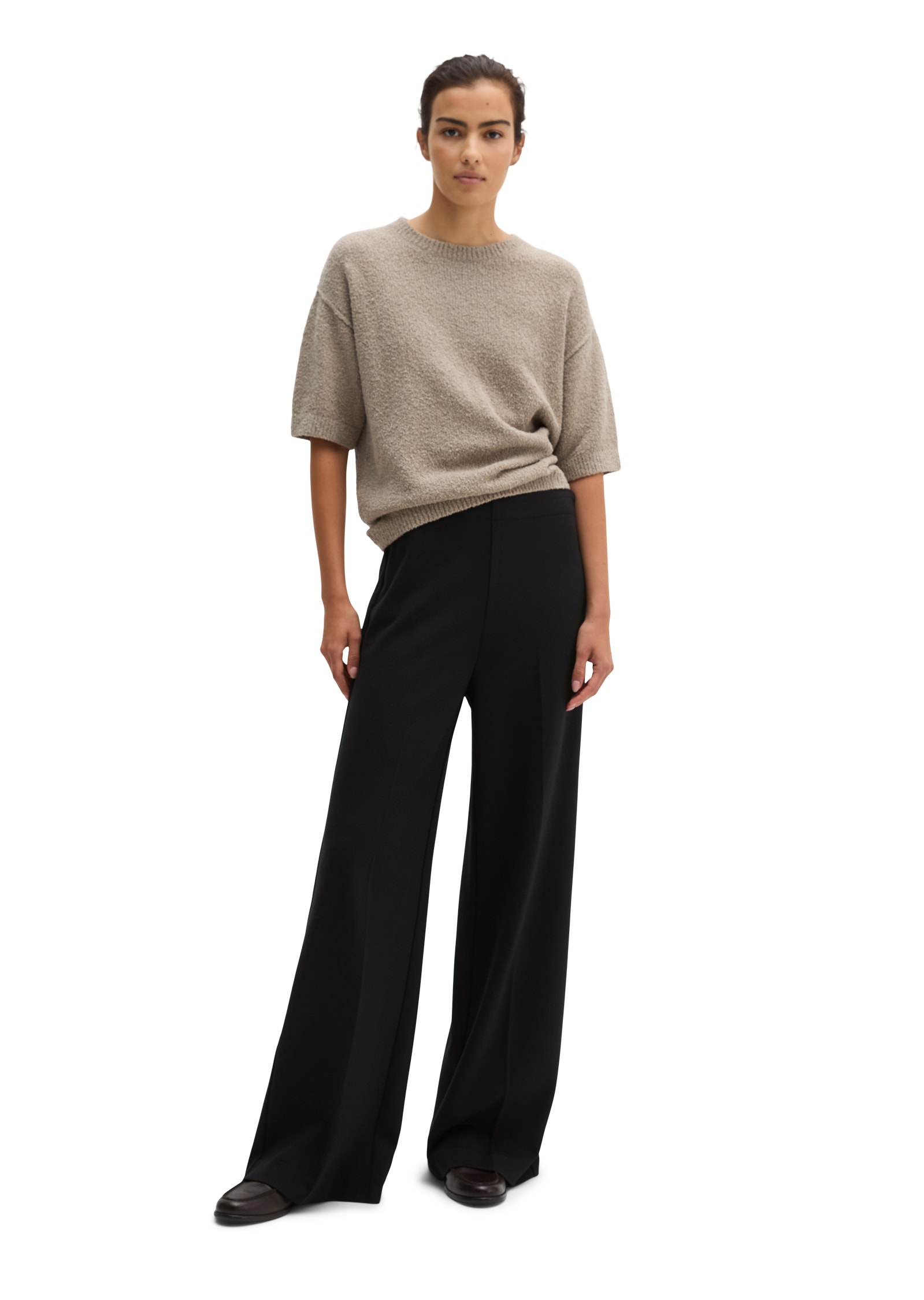 Marc O'Polo Jerseyhose »Margo Wide«  aus Viskosemix, Wide Fit