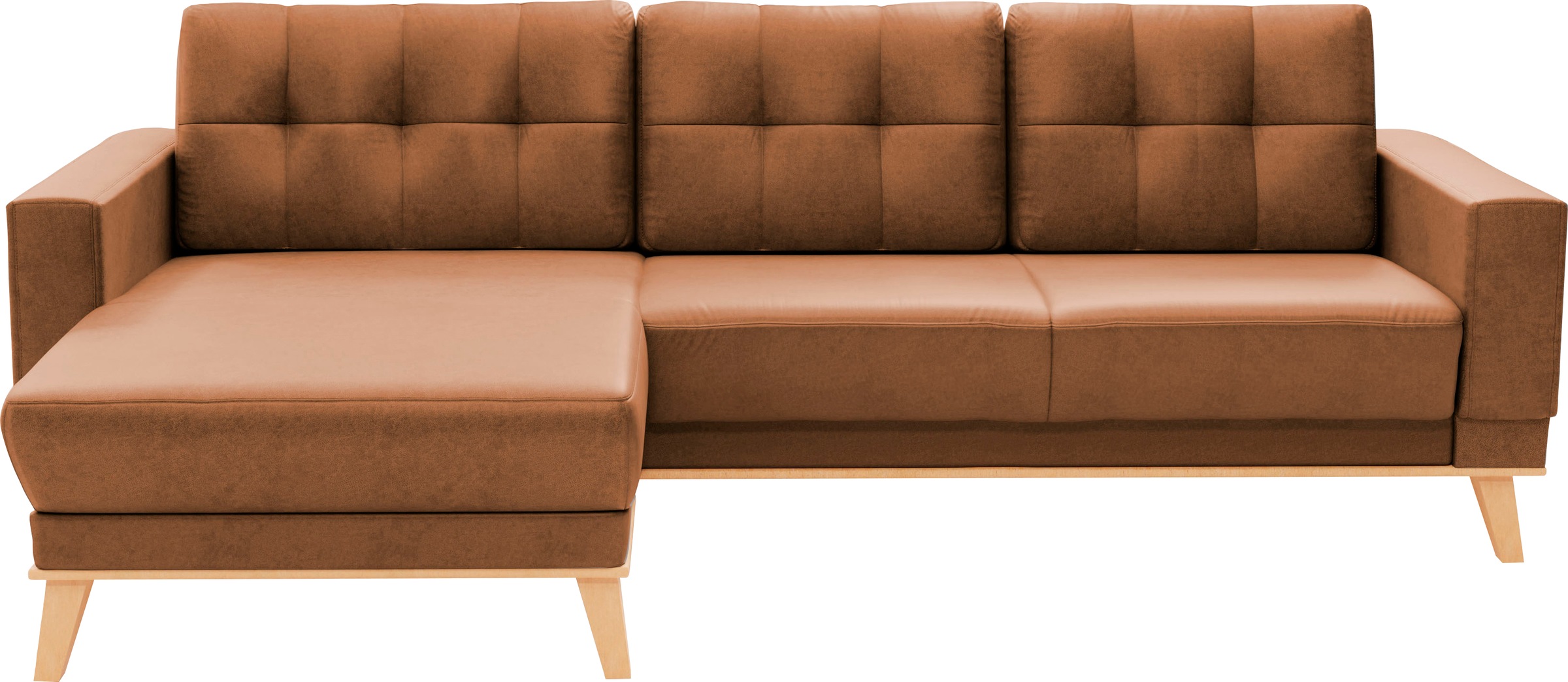 sit&more Ecksofa »Lavida L-Form«, wahlweise mit Kippfunktion und Bettkasten