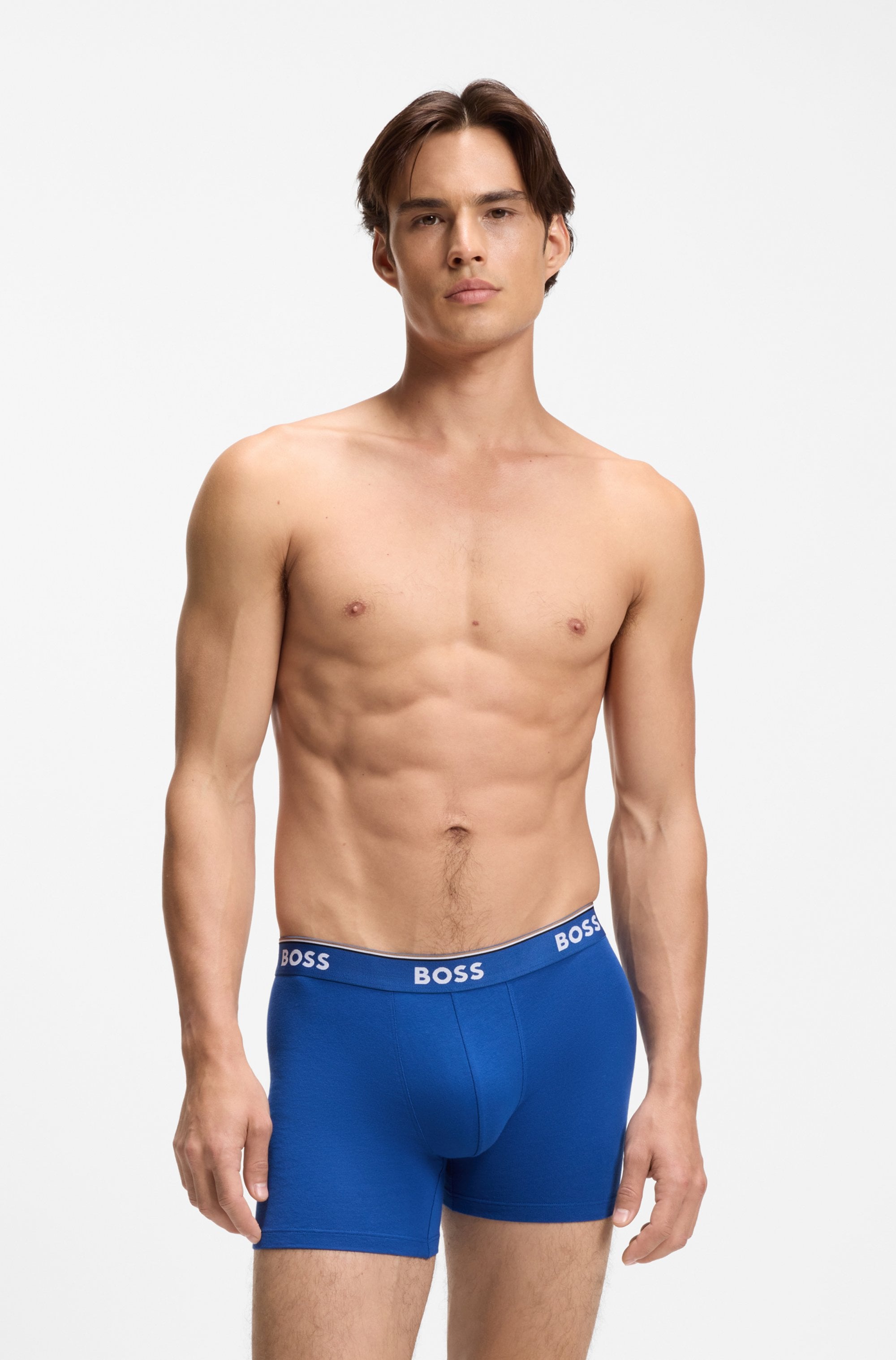 BOSS Boxer »Boxer 3 PACK« mit farblich passendem Webbund
