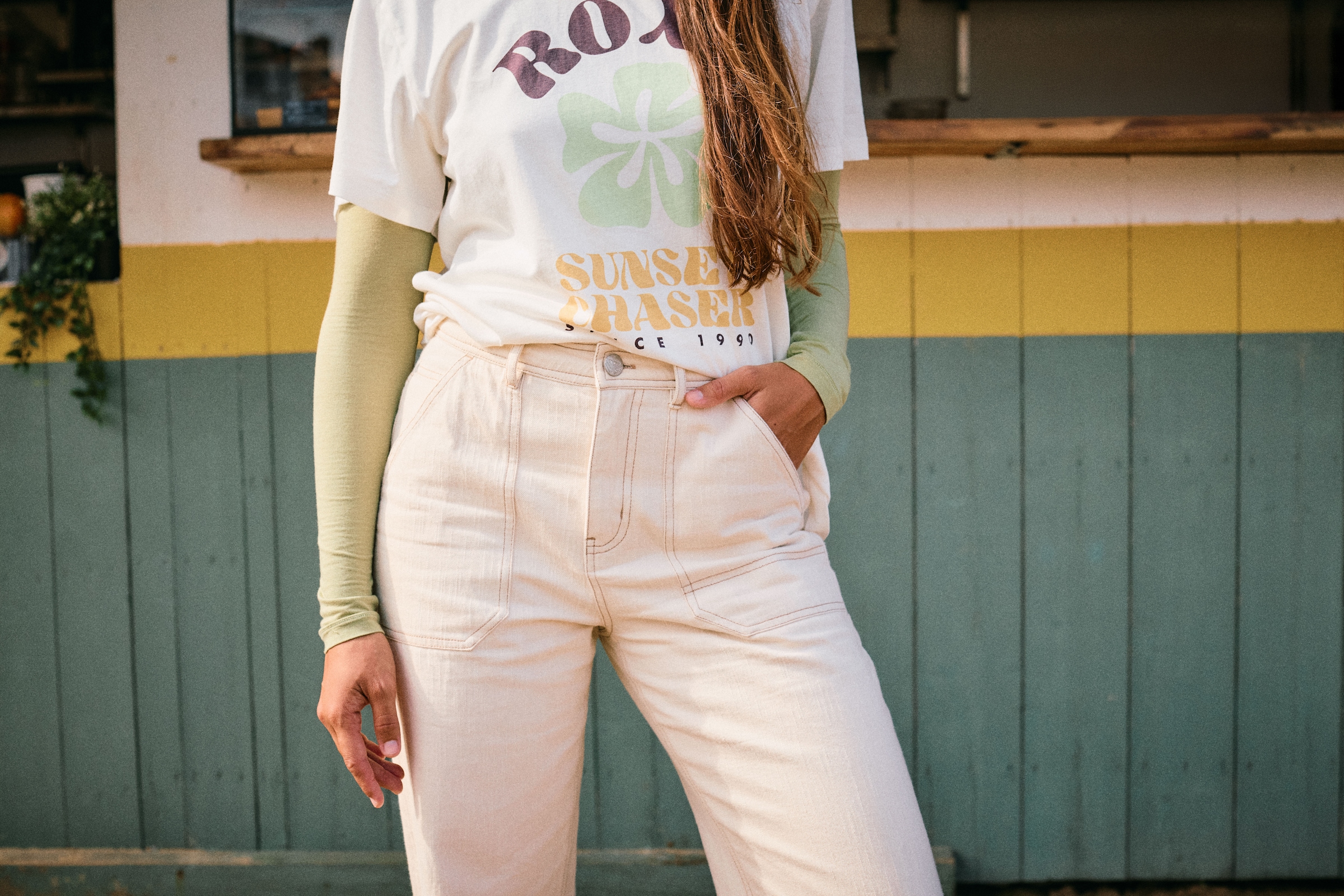 Roxy T-Shirt »HANGLOOSE POSTER«, (1 tlg.)