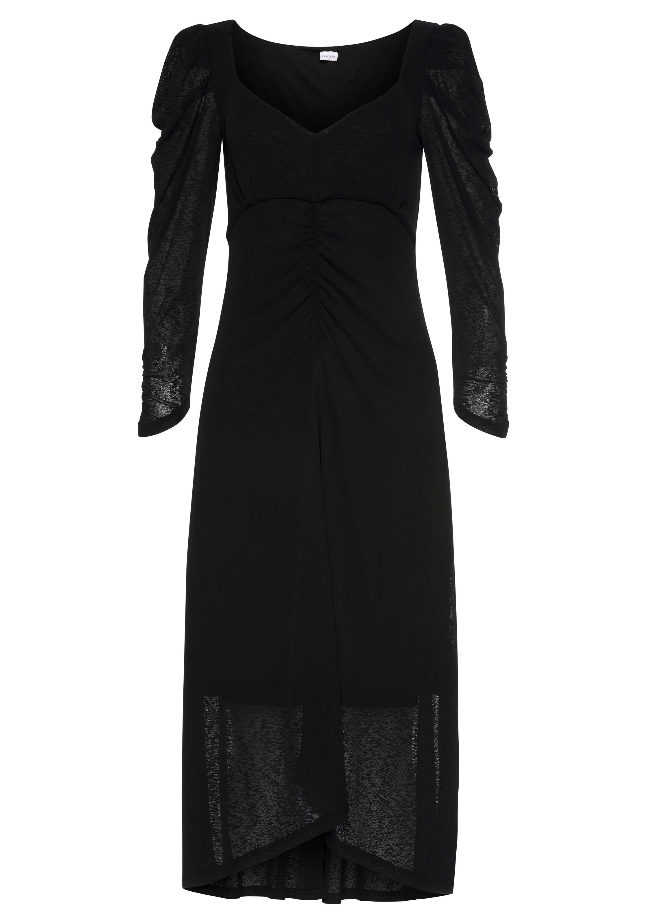 LASCANA Midikleid, mit Herz-Ausschnitt