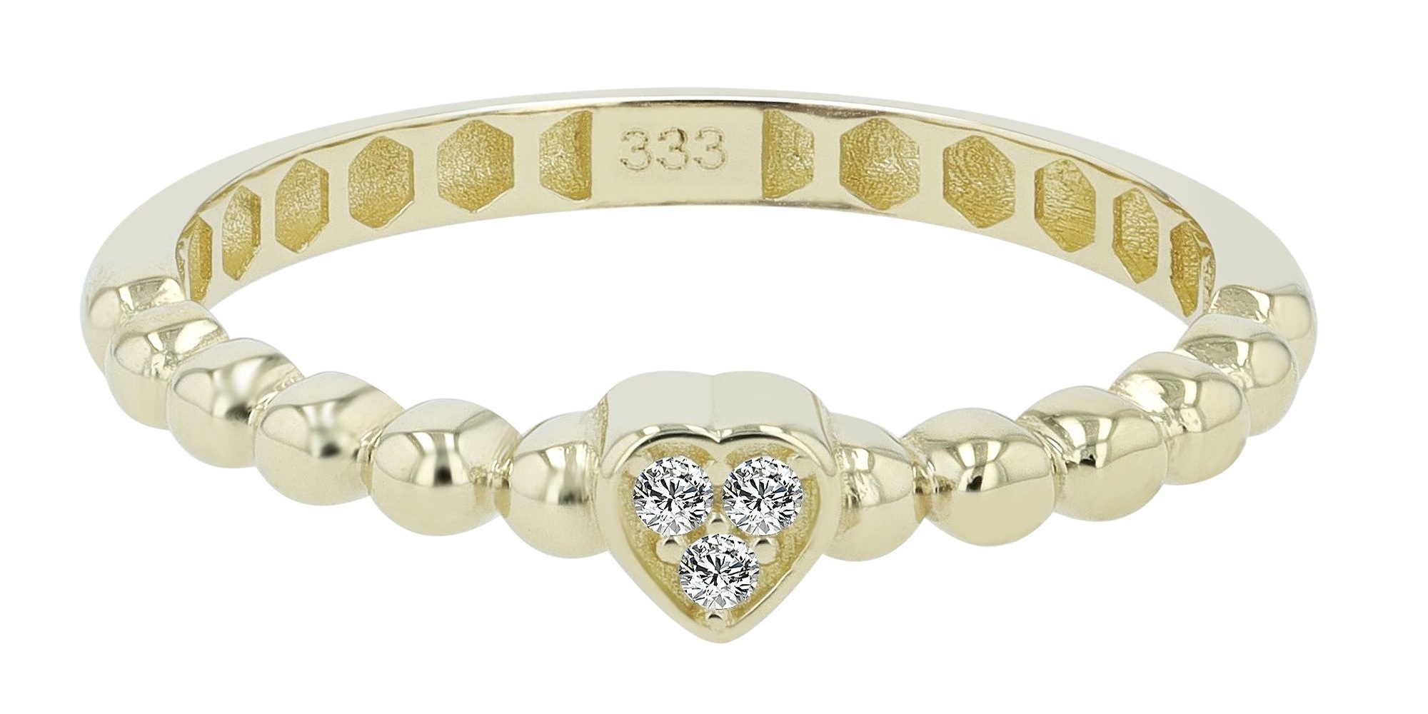 Adelia´s Fingerring »Adelia's Damen Ring aus 333 Gold mit Zirkonia«