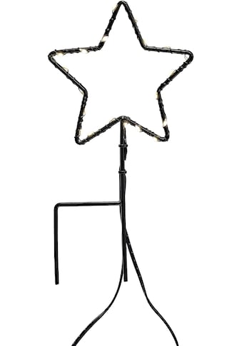 LED Stern »Weihnachtsdeko, Metall Stecker Stern, Ø ca. 10 cm«, 60 flammig-flammig