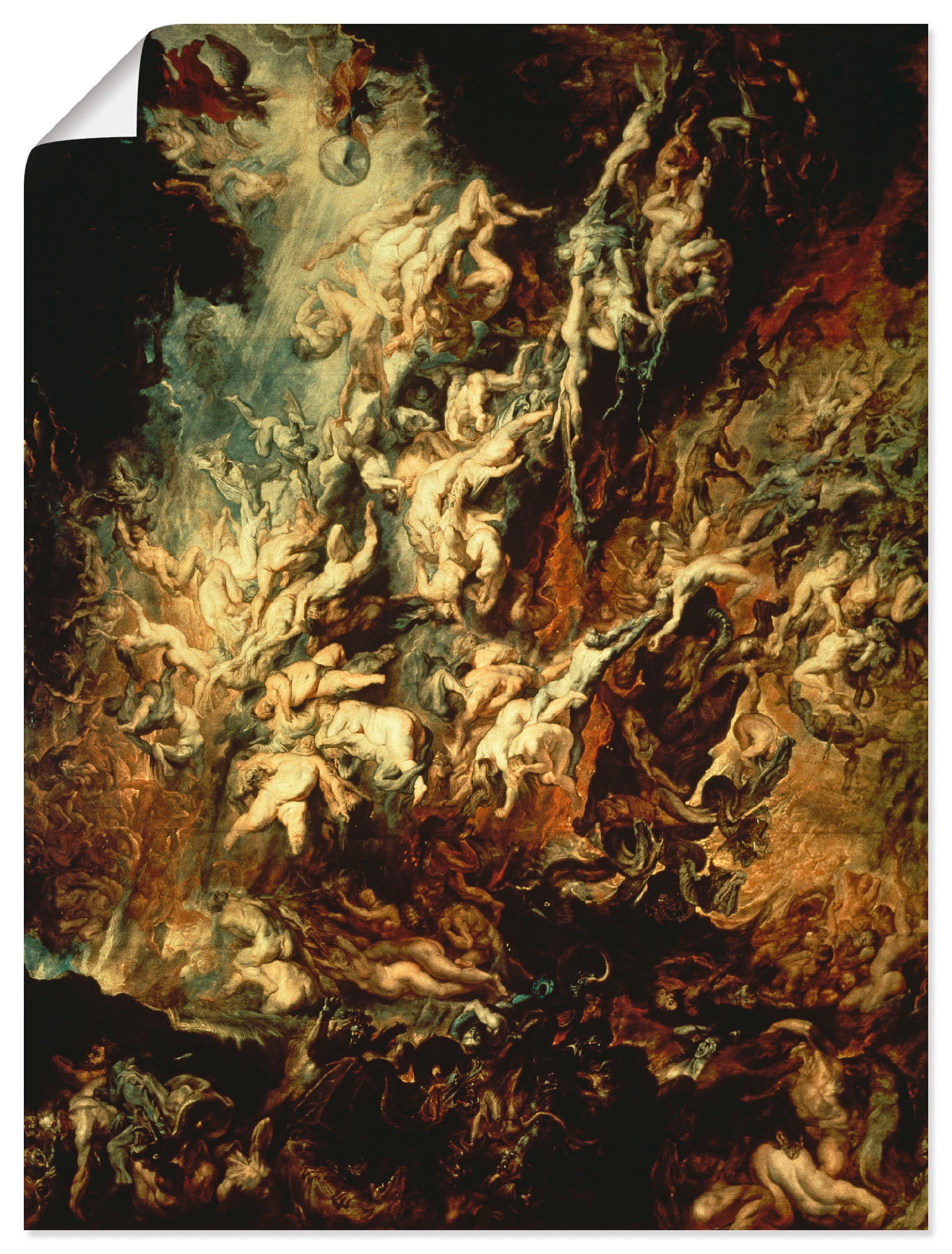 Artland Kunstdruck »Höllensturz der Verdammten I«, Dark Fantasy, (1 St.), als Leinwandbild, Poster, Wandaufkleber in verschied. Größen