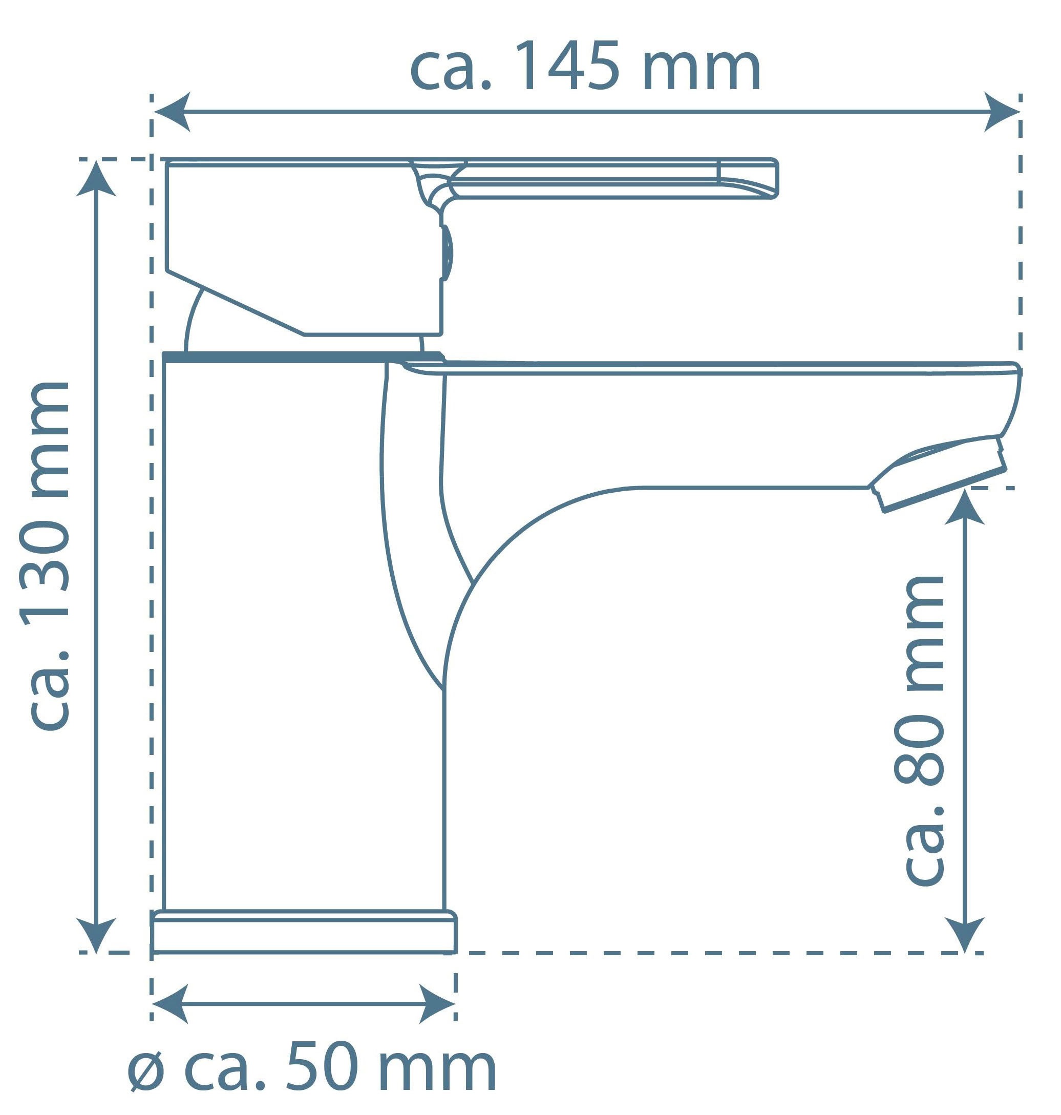 Schütte Badarmatur »3-teilige Serie DENVER« Set,  geräuscharm, Marken-Mischdüse