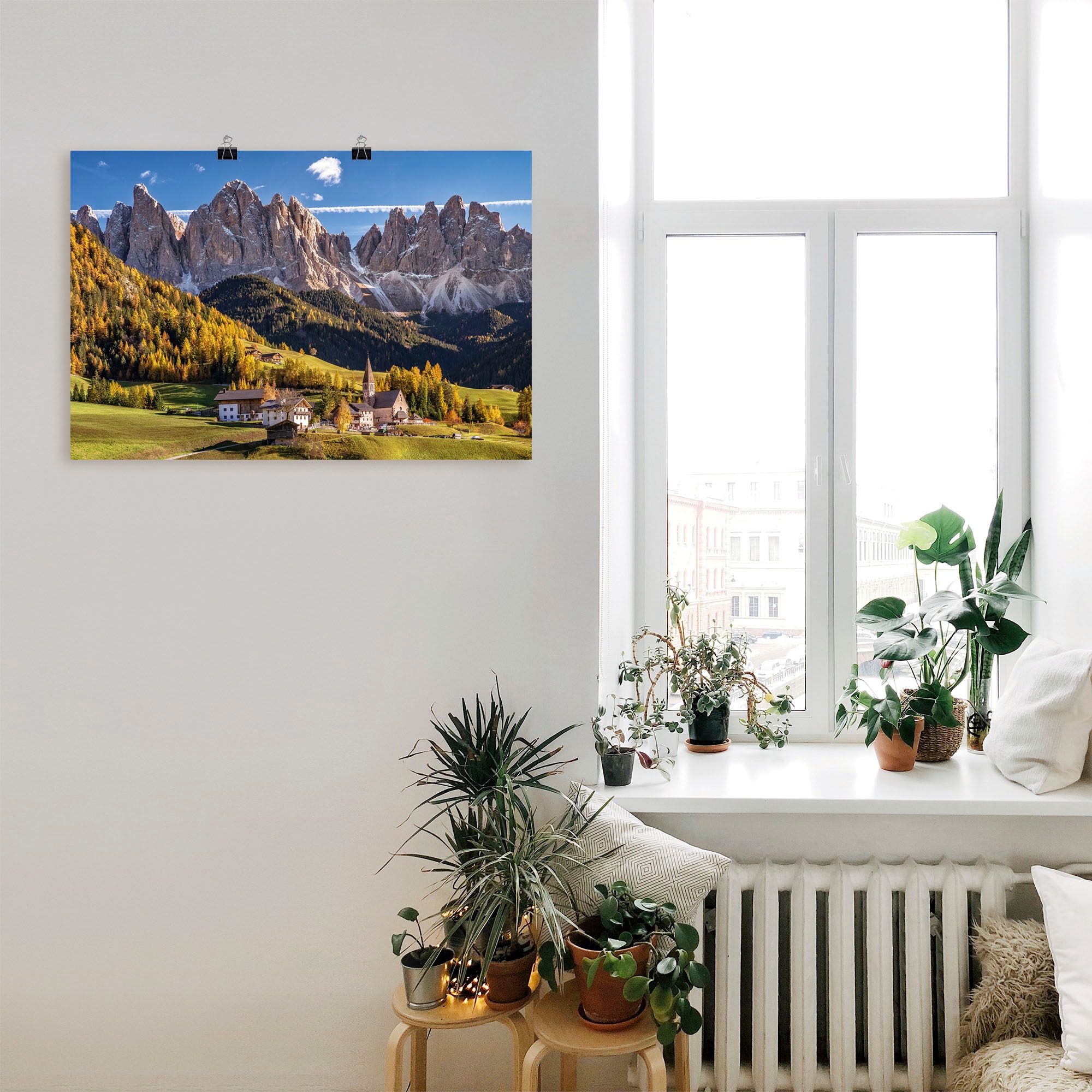 Artland Wandbild »Herbst in Südtirol«, als Poster bei in Berge (1 verschied. online OTTO & kaufen Alpenbilder, Größen Leinwandbild, St.)