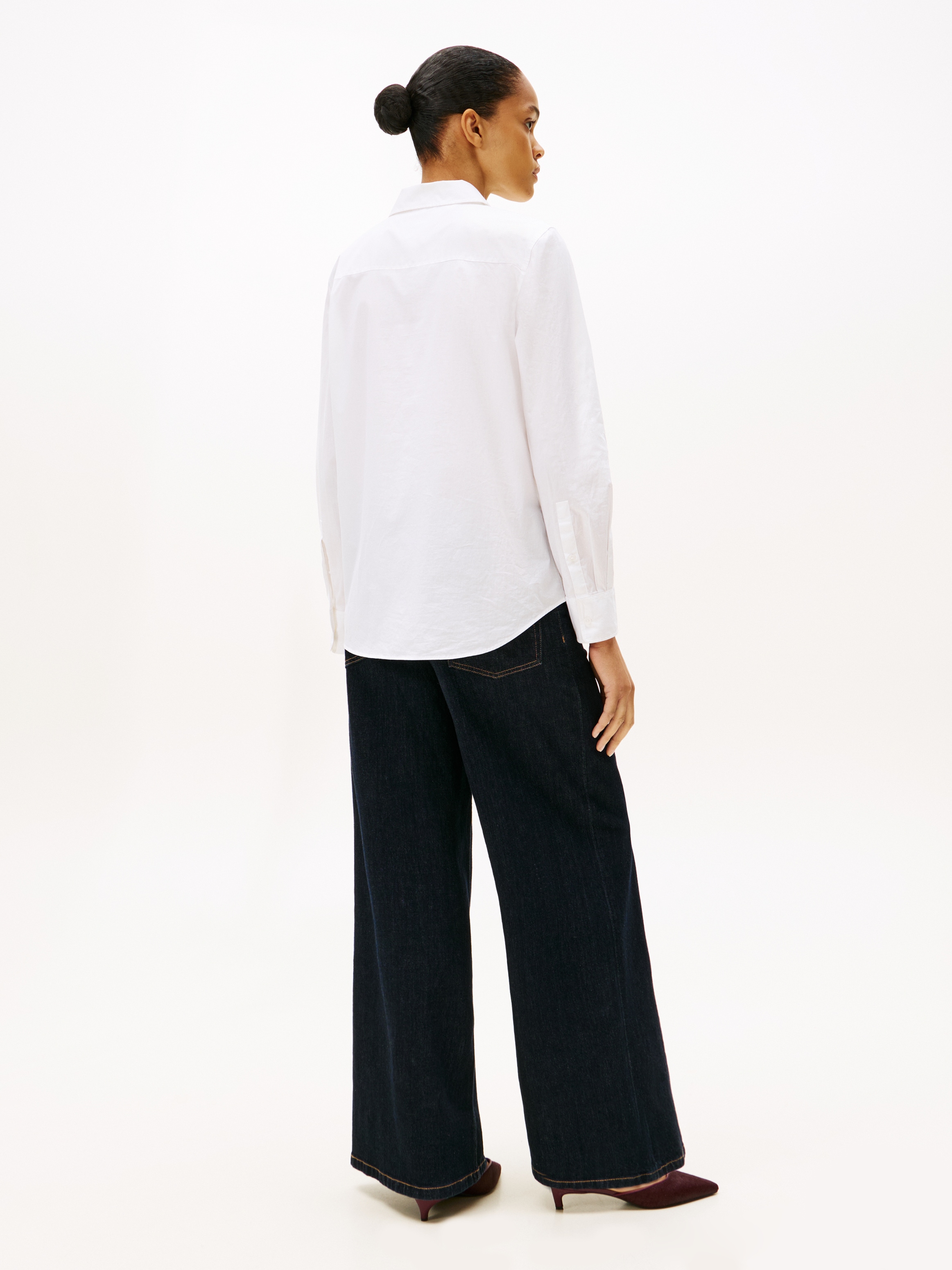 Tommy Hilfiger Hemdbluse »ESS POPLIN REGULAR SHIRT« Langarm, Regular Fit