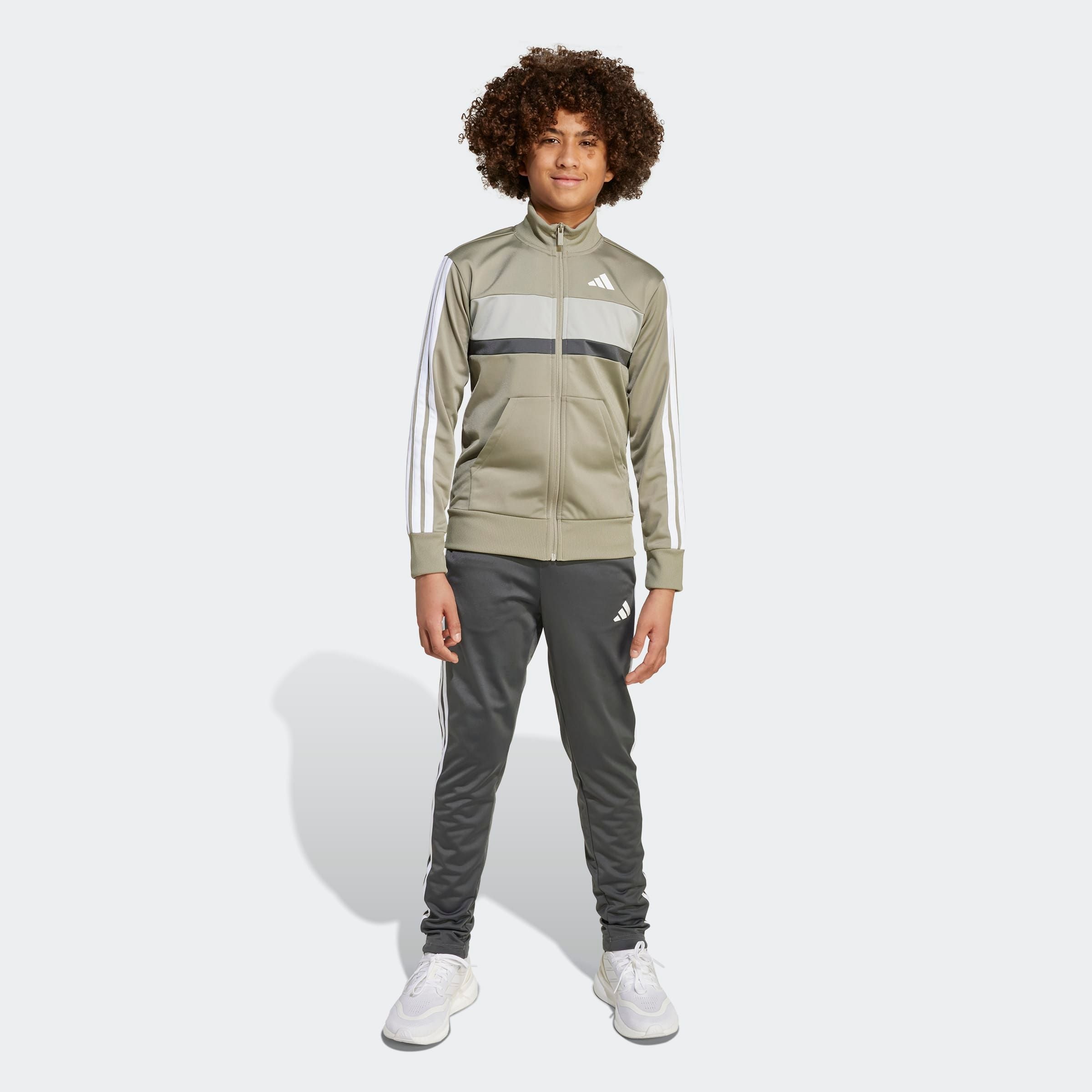 adidas Sportswear Trainingsanzug »SEASONAL ESSENTIALS TIBERIO 3-STREIFEN TRICOT KIDS« 2 Stk.