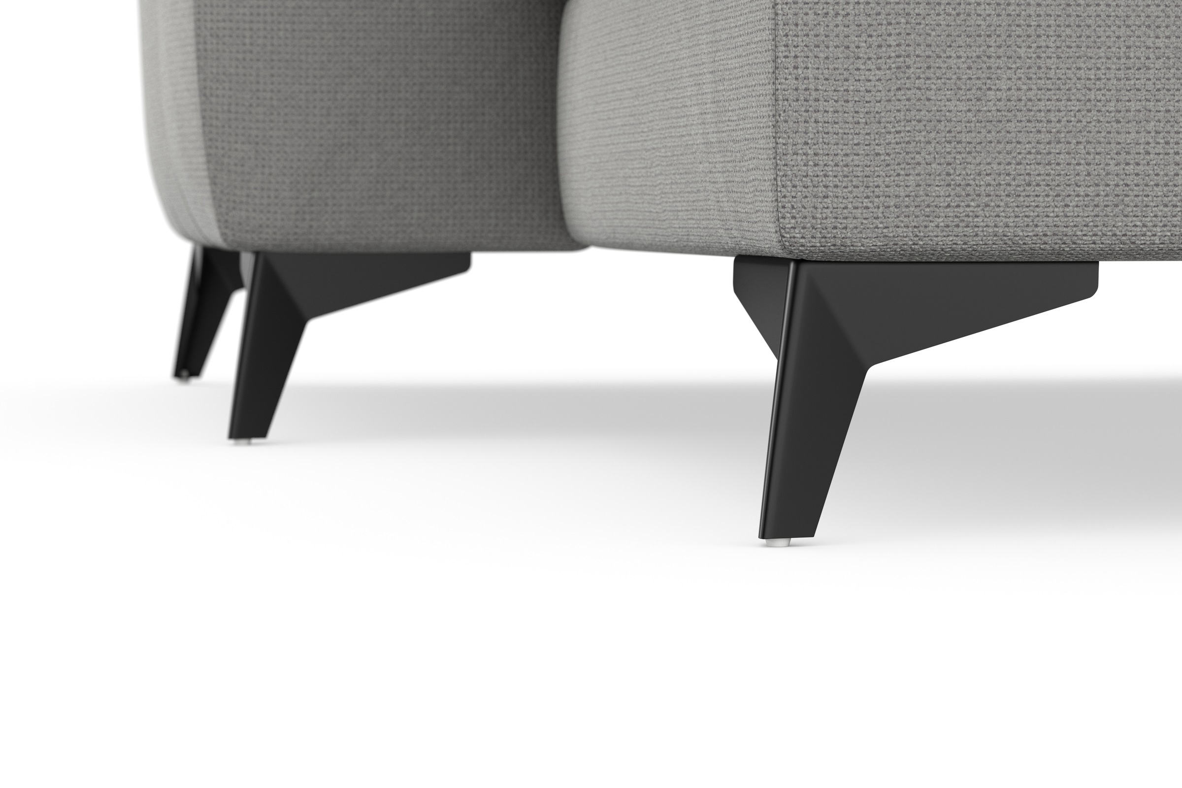 sit&more Wohnlandschaft »Sinatra U-Form«, optional mit Kopfteilverstellung und Armteilfunktion, Metallfüße