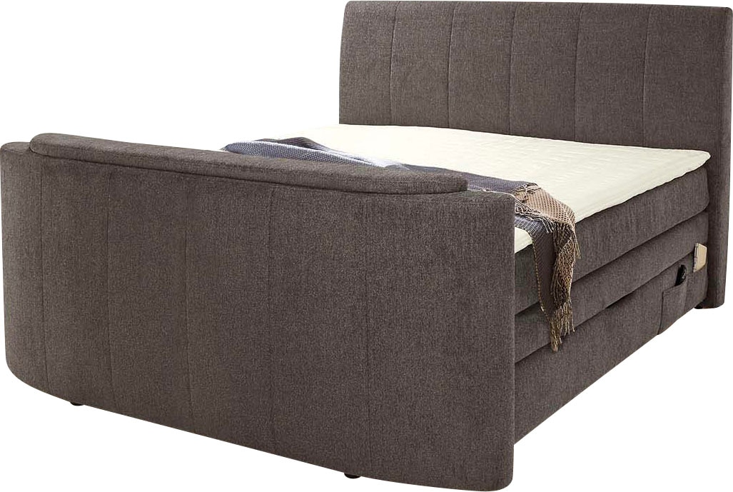 Jockenhöfer Gruppe Boxspringbett »Bel Air erhältlich in der Größe 180x200cm« mit versenkbarem TV-Lift und Fernbedienung, Bettkasten/Stauraum