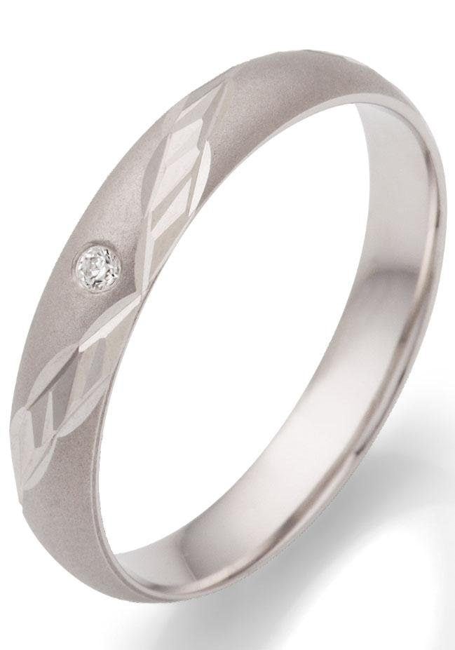 Firetti Trauring »Schmuck Geschenk Hochzeit Ehering "LIEBE"«, wahlweise mit oder ohne Zirkonia (synth.)