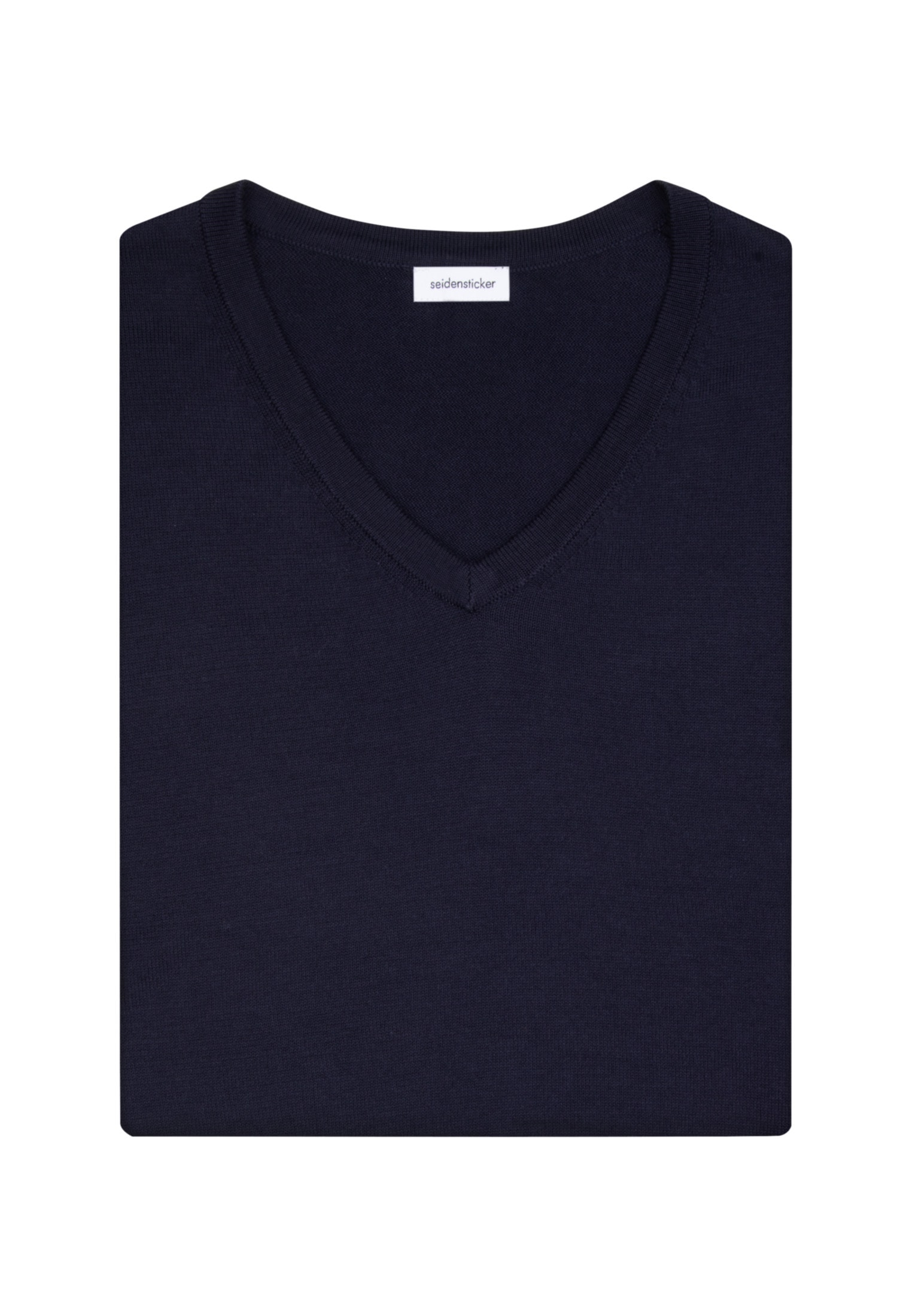 seidensticker Strickpullover »Schwarze Rose«, Langarm V-Neck Uni