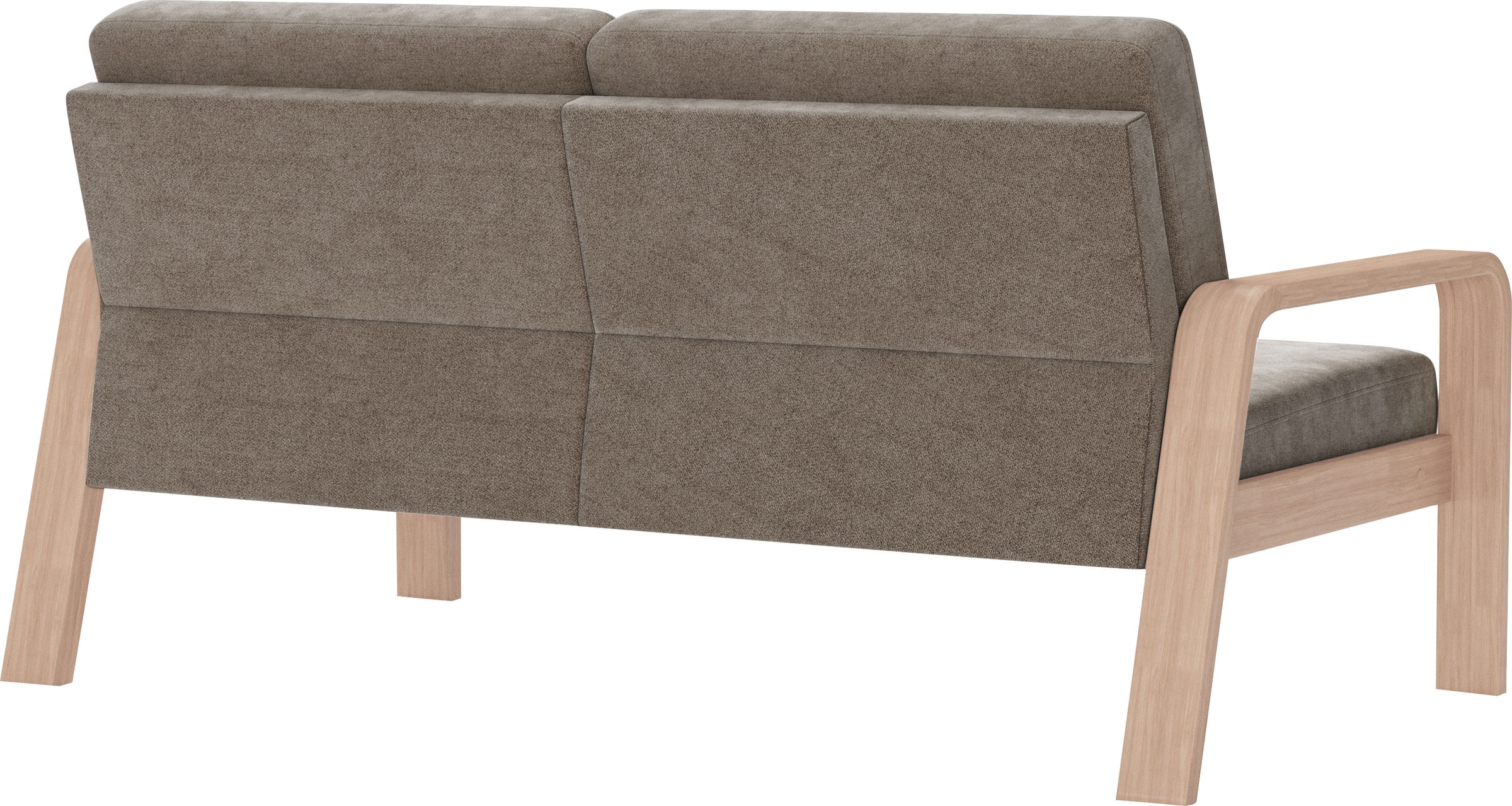 sit&more 2,5-Sitzer »Kolding«, Armlehnen aus Buchenholz in natur, verschiedene Bezüge und Farben