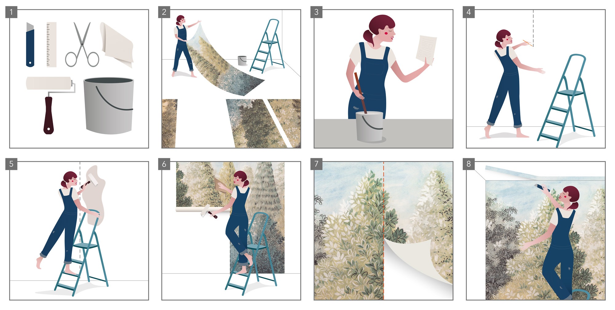 Komar Fototapete »Vlies Fototapete - L'heure dorée - Größe 200 x 250 cm« Motiv | bedruckt glatt