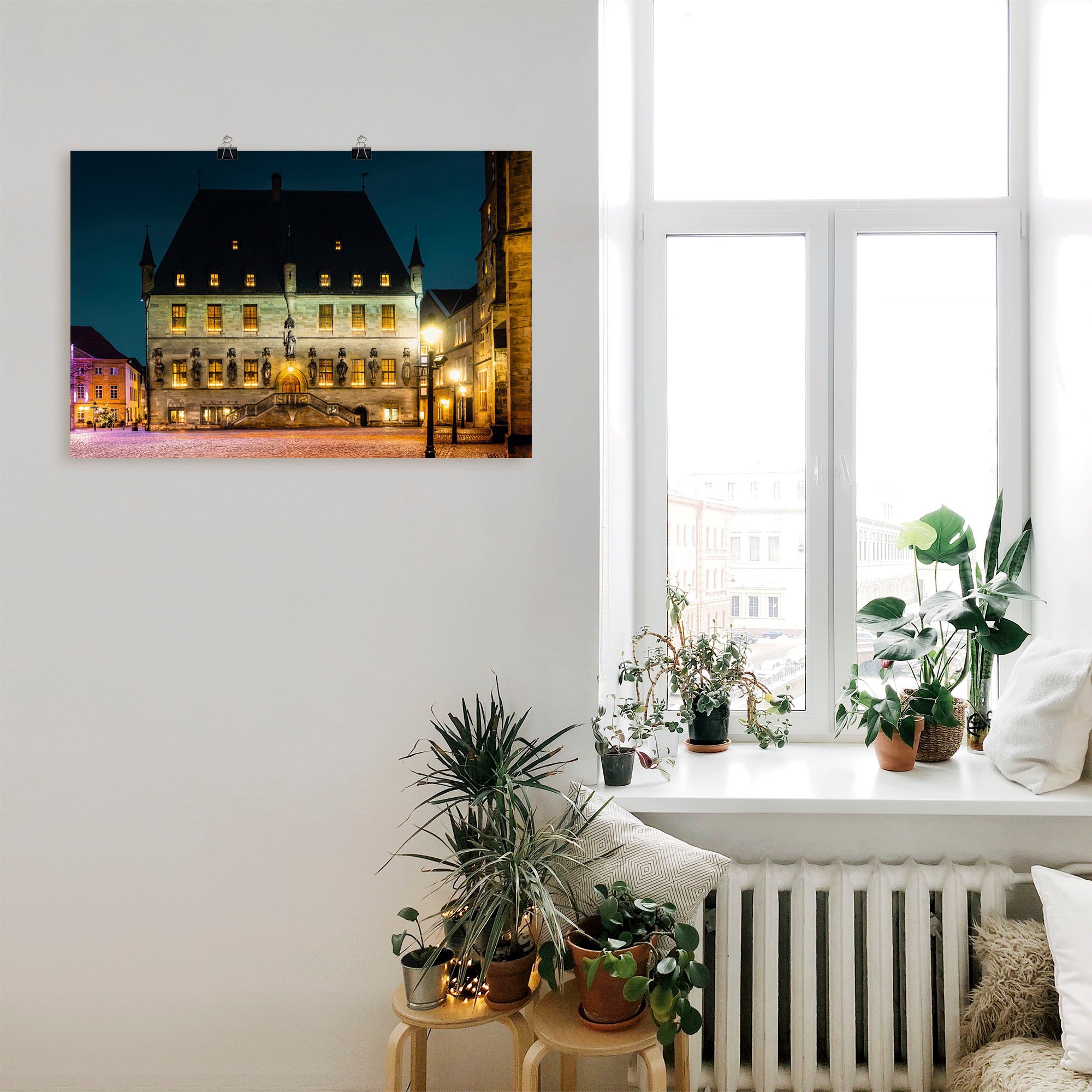 Artland Wandbild »Rathaus Osnabrück II«, Deutschland, (1 St.), als Alubild, Outdoorbild, Poster in verschied. Größen