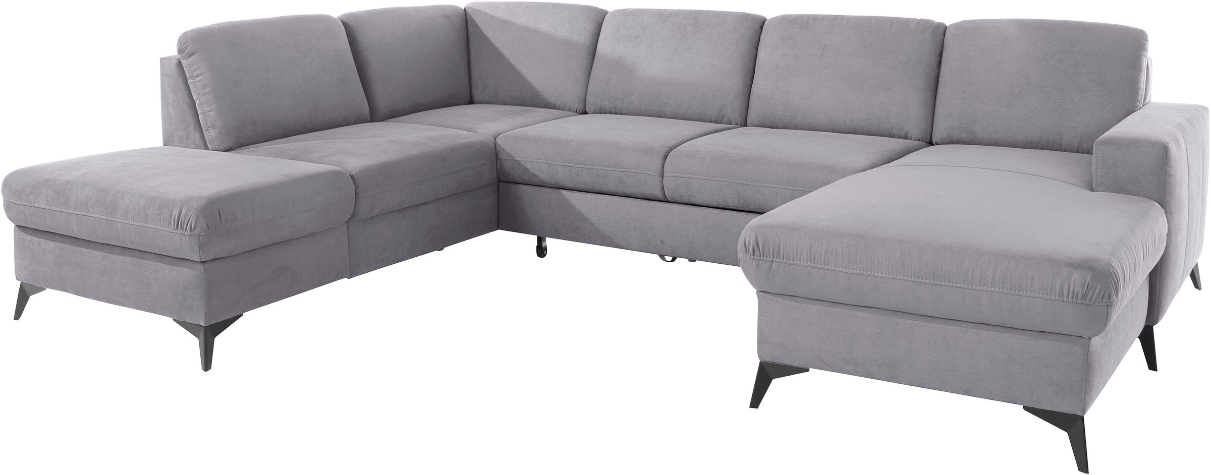 Places of Style Wohnlandschaft »Lolland U-Form«, Wahlweise mit Bettfunktion und Stauraum, auch mit abwischbarem Bezug