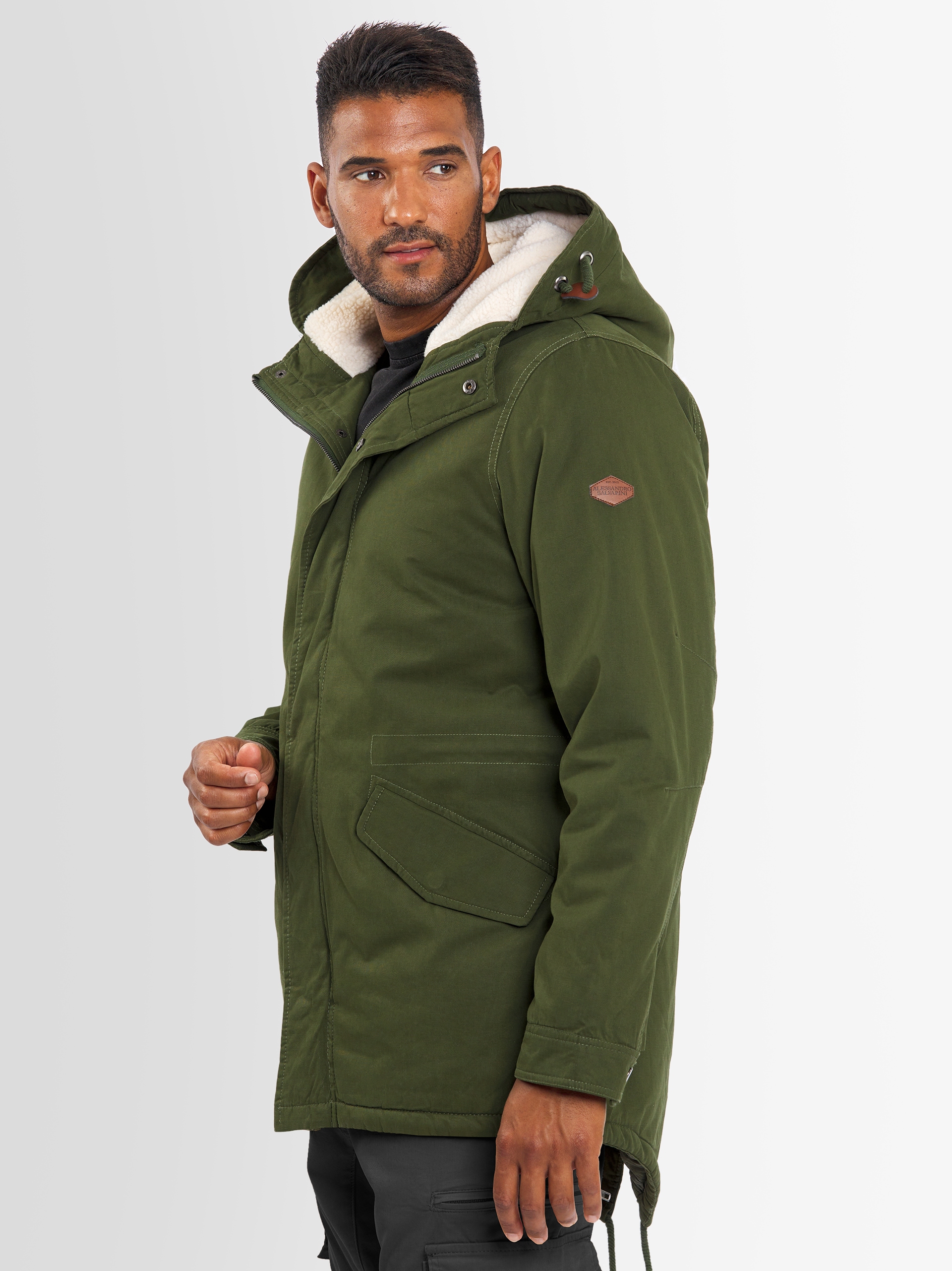Alessandro Salvarini Winterjacke »A. Salvarini Herren Winter Parka AS138«