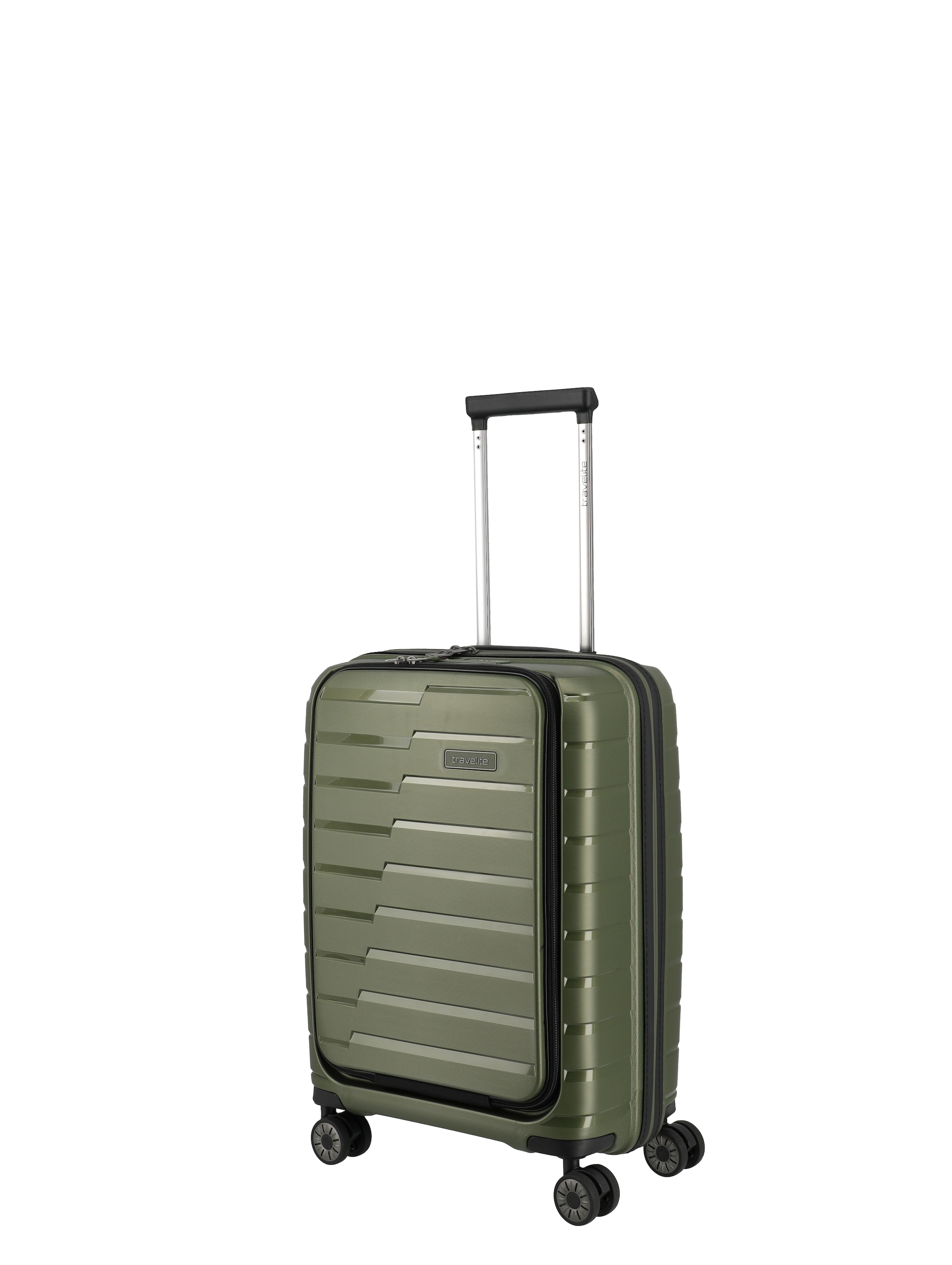 travelite Trolley »AIR BASE Reisekoffer Hartschale« 43 l 4 Rollen kratzresistenter Oberfläche und cleverer Innenaufteilung