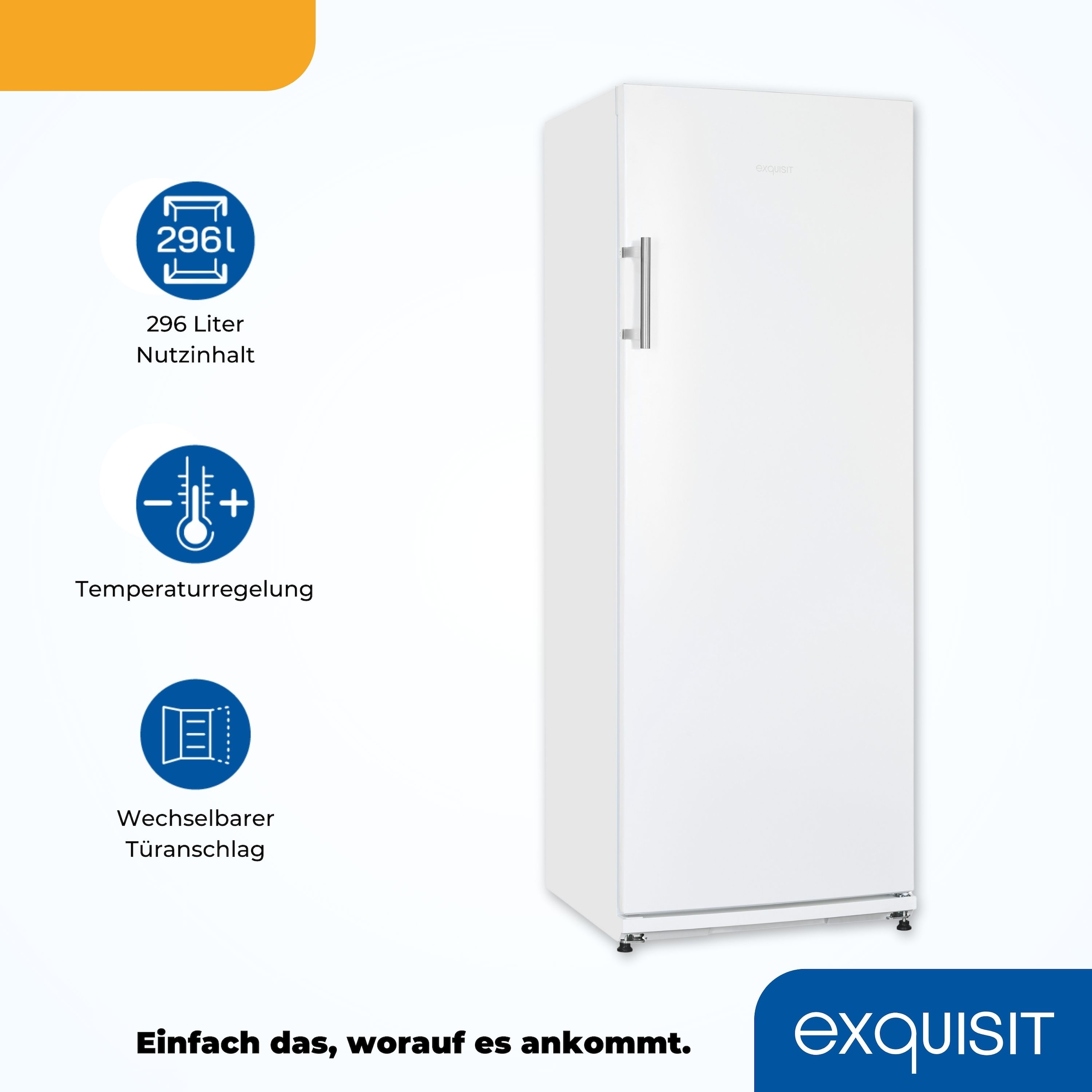 exquisit Getränkekühlschrank »GKS31-V-H-280E weiss«