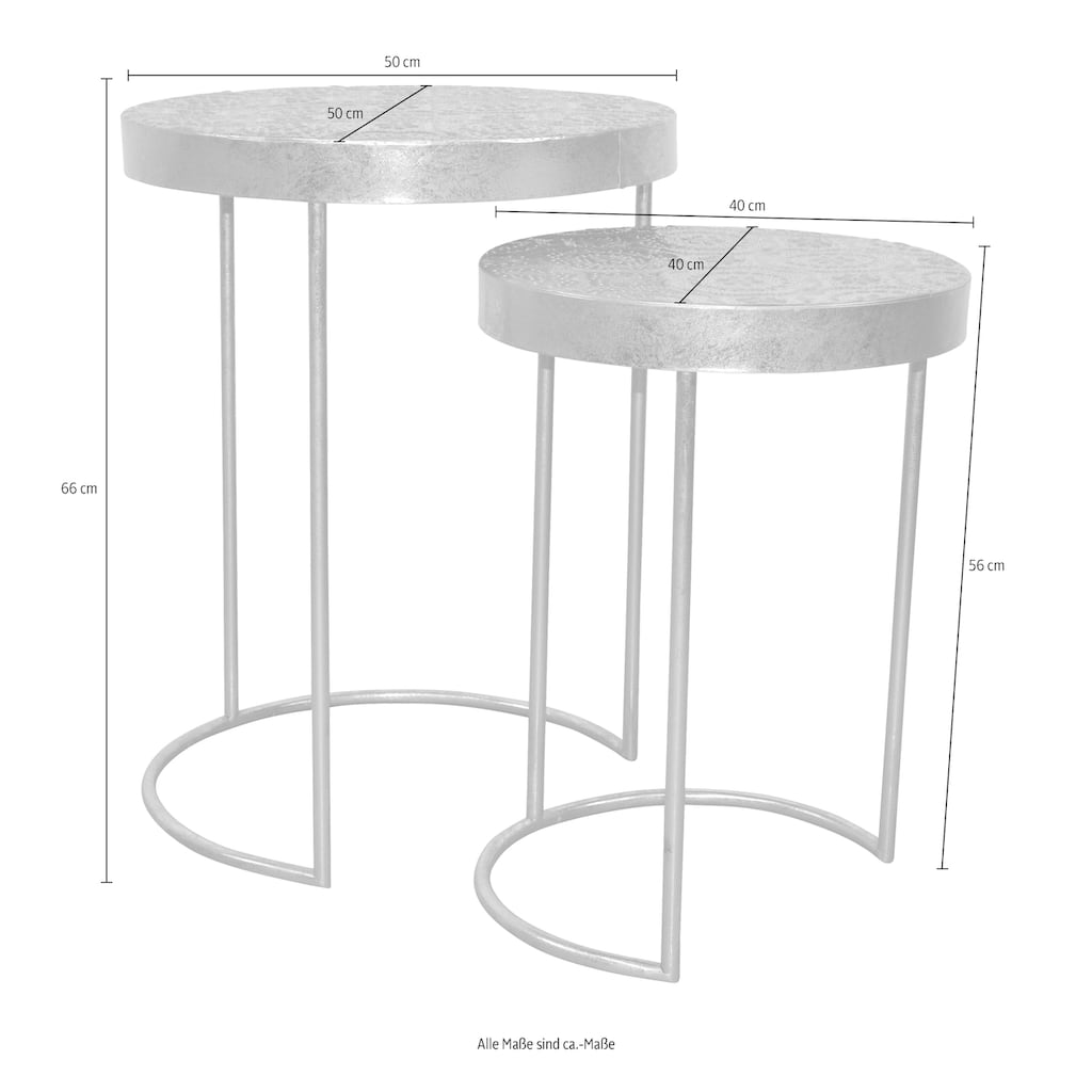 INOSIGN Beistelltisch, (Set, 2 St., 2er-Set)