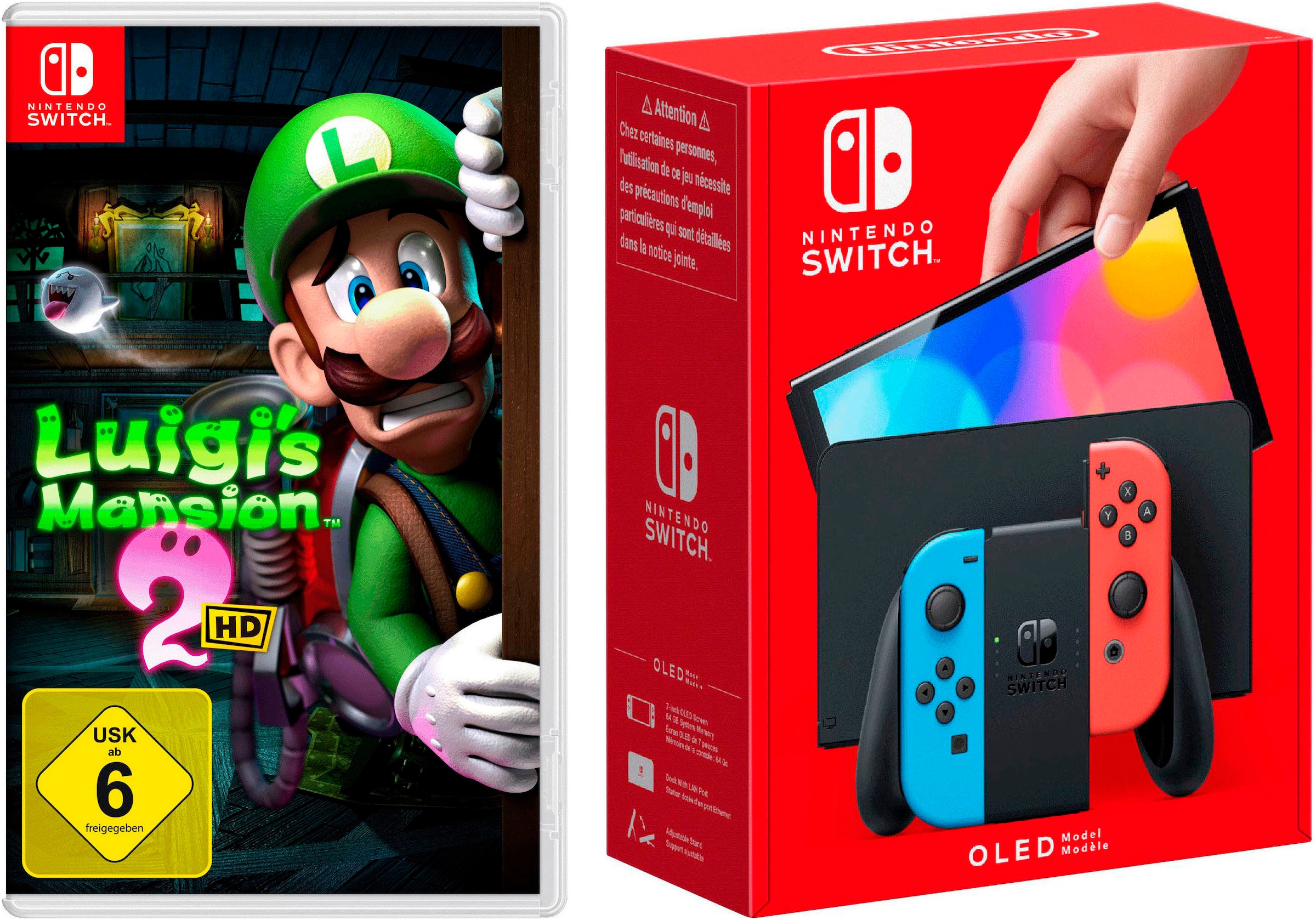 Spielekonsole »OLED + Luigi's Mansion 2 HD«