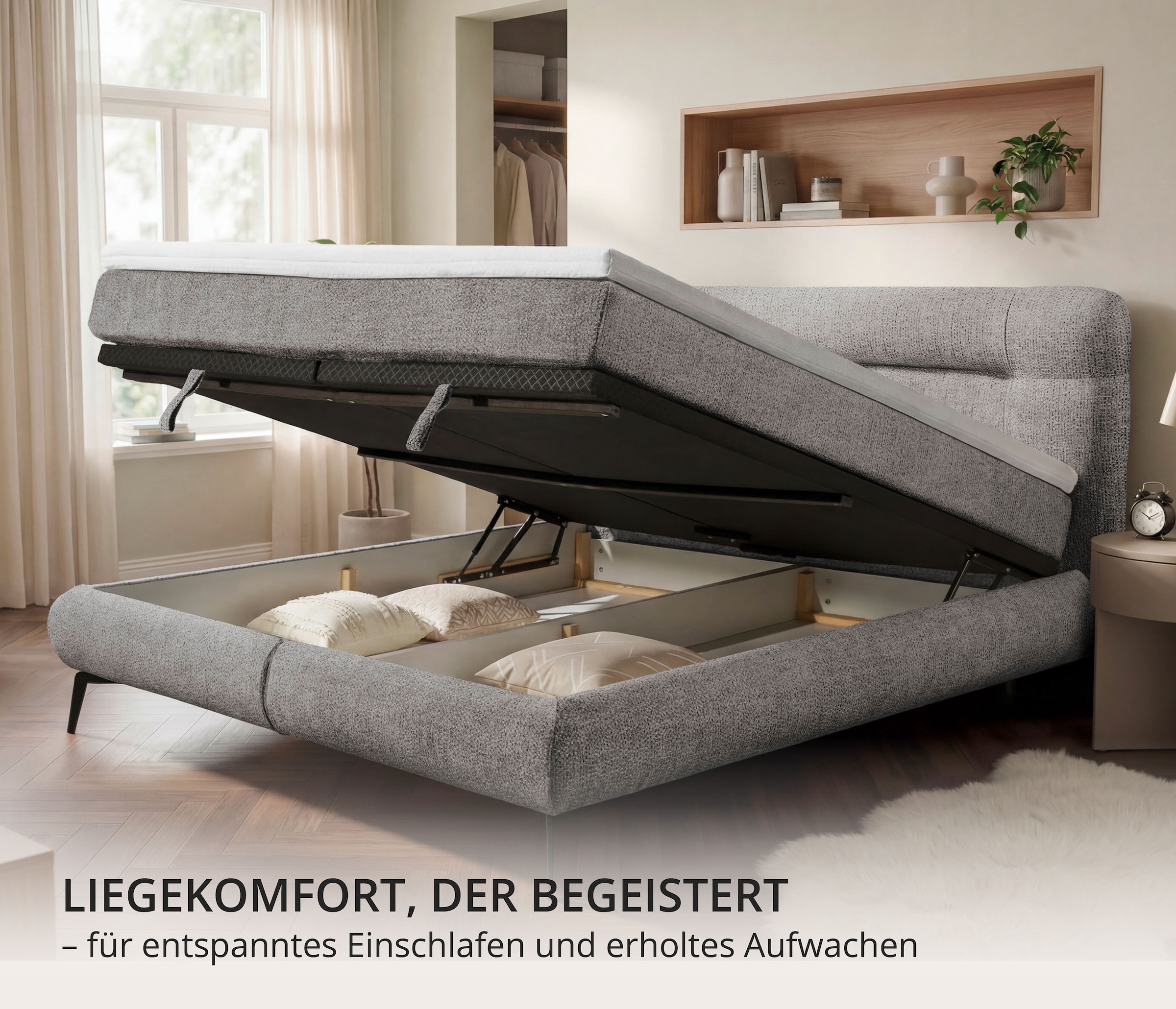 ED EXCITING DESIGN Boxbett »Colmar 180x200 mit 7-Zonen-Tonnentaschenfederkern«
