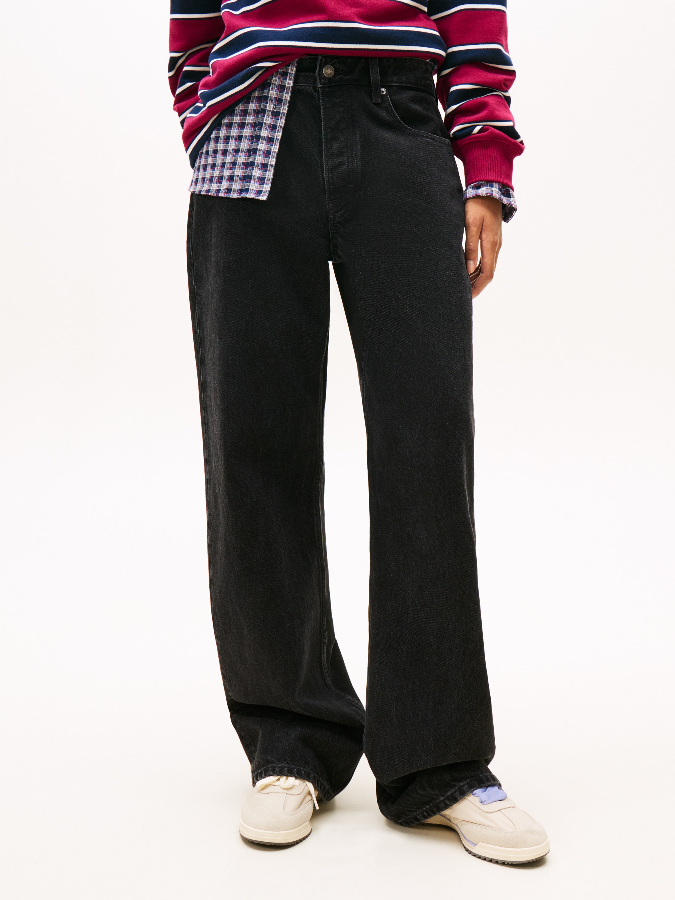 Tommy Jeans Relax-fit-Jeans »MIA MR RLXD STR« in blauer Waschung, mit Hammerschlaufe, Mid Rise