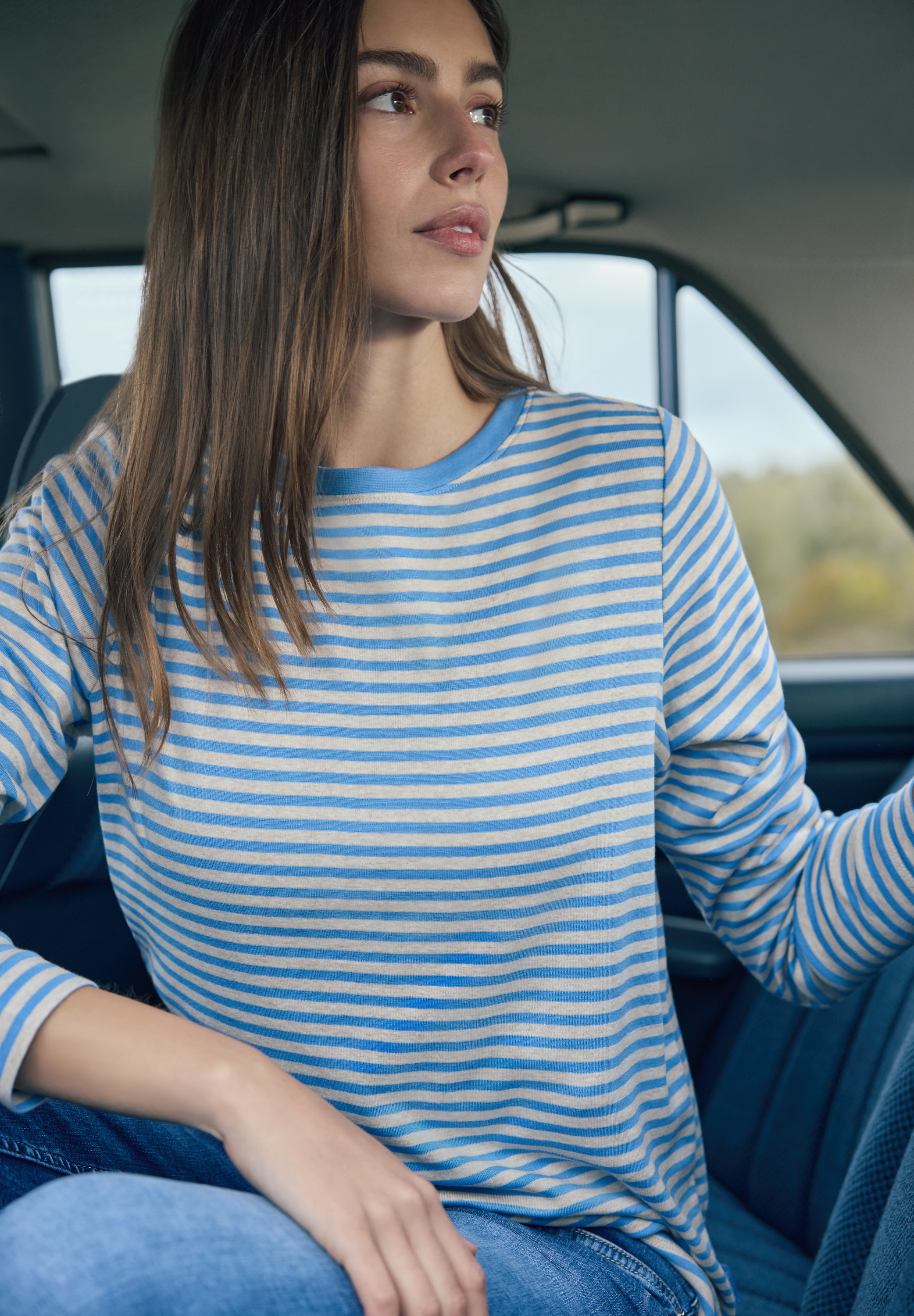 Cecil Langarmshirt im Streifen-Look