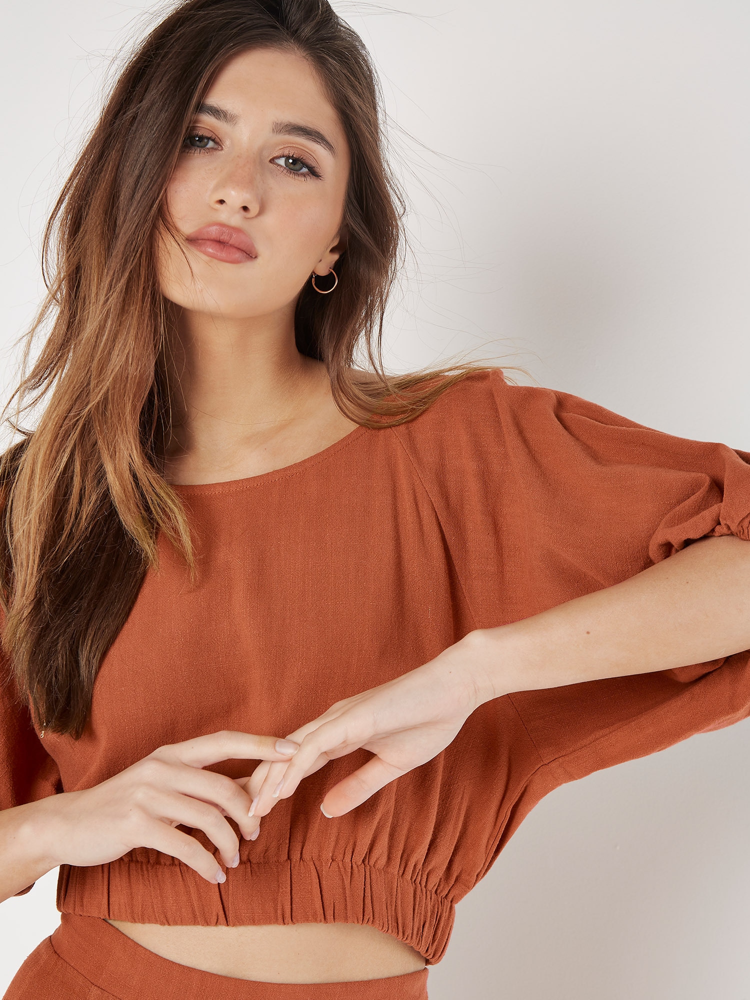 Apricot Klassische Bluse »Bluse« mit Ballonärmeln