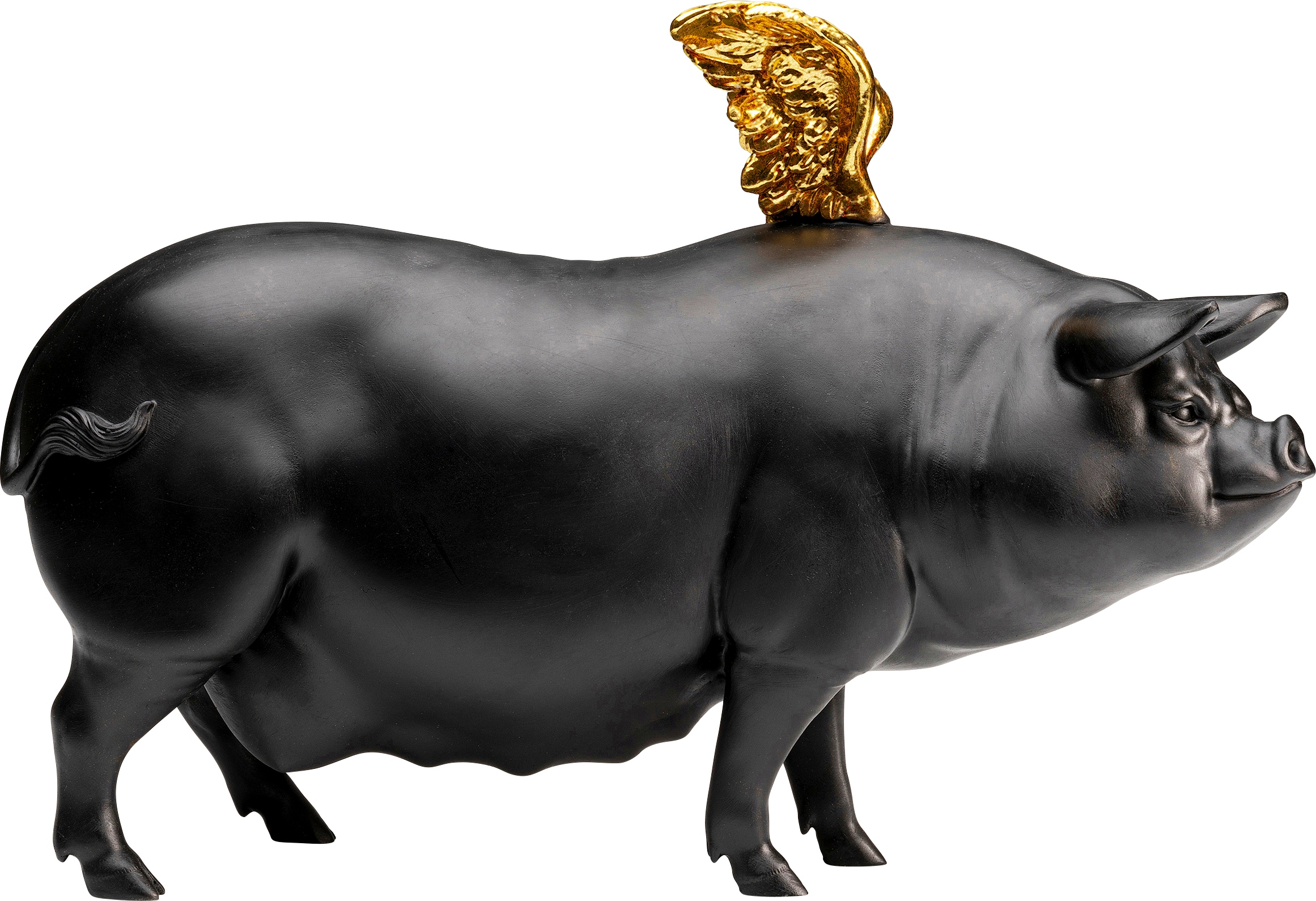 Kare Design Dekofigur »Deko Figur Flying Pig Schwarz 21cm«