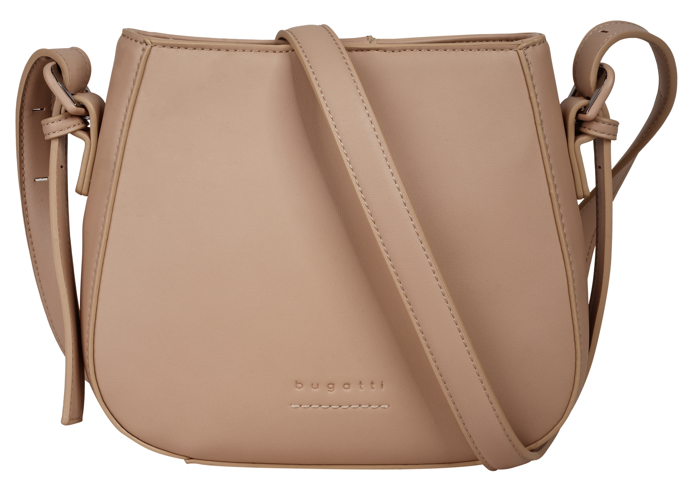 Bugatti Damen Umhängetasche »LUNA« in beige, Größe B/H/T: 23 cm x 20 cm x 8 cm onesize
