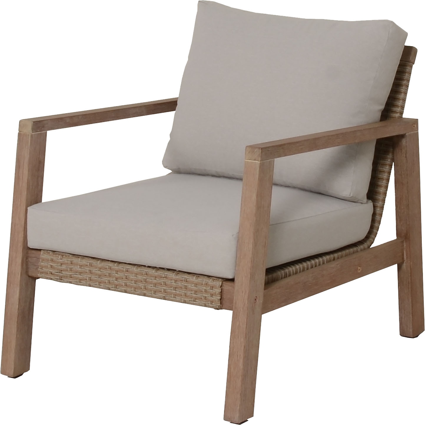 Garden Pleasure Gartenlounge-Set »»SAN«« 4 Stk. tlg. 2 Sessel, Tisch LxB: 106x66 cm, inkl Kissen