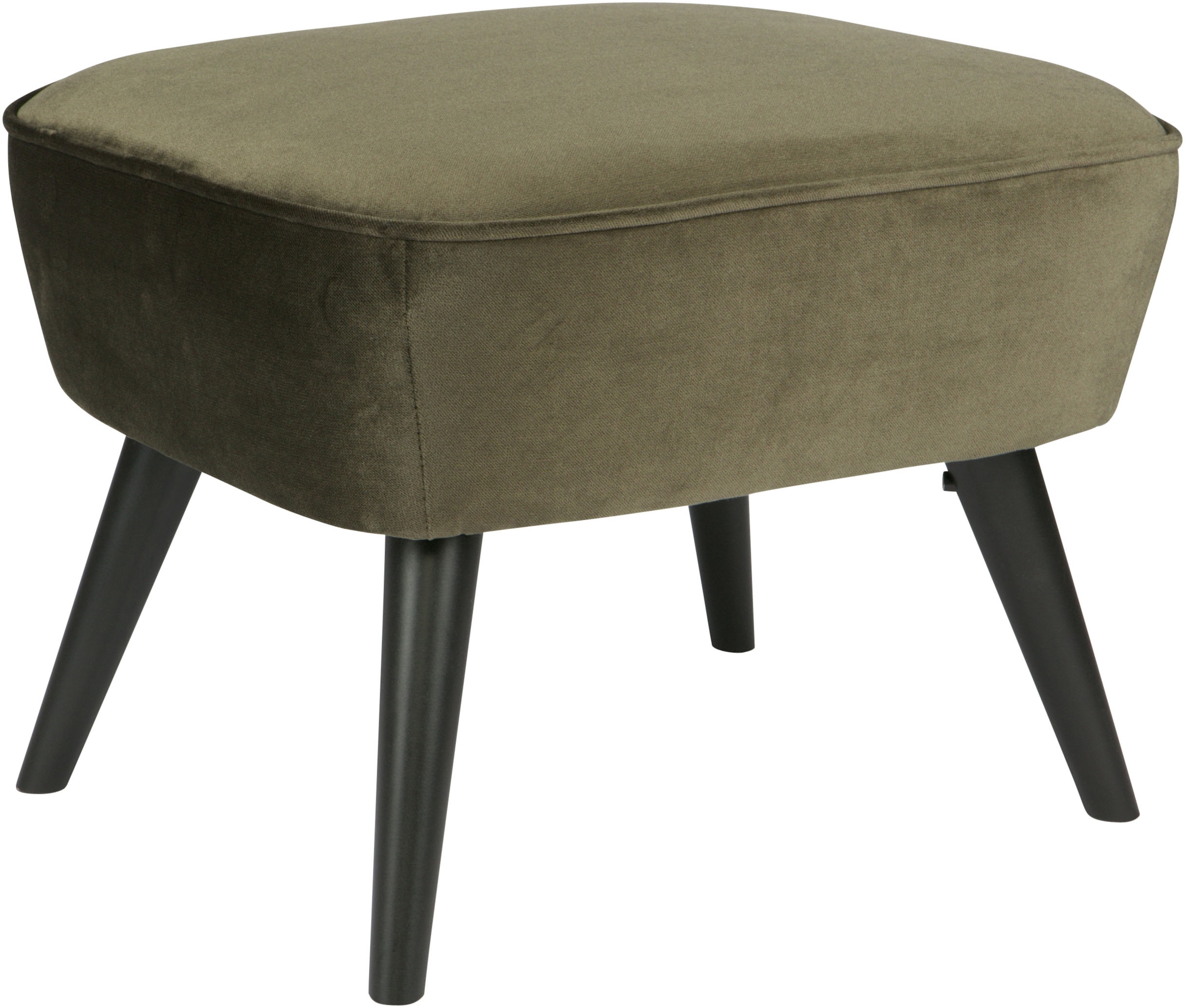 Hocker »Sara«, mit Samtstoff gepolstert, rechteckige Form, H 41 cm x B 56 cm