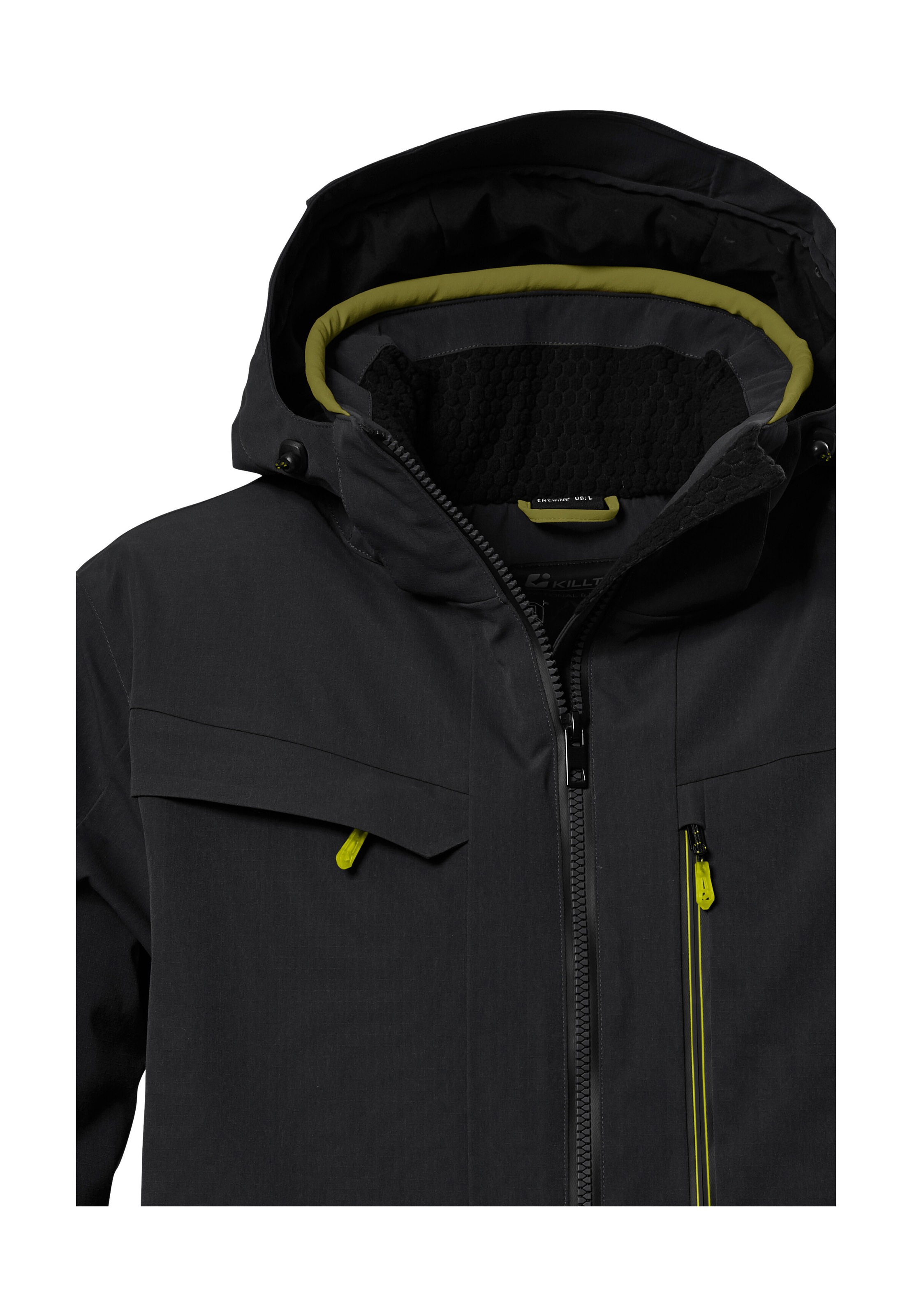 Killtec Skijacke »KSW 43 MN SKI JCKT« Wasserdichte, atmungsaktive Herrenjacke mit abnehmbarer Kapuze