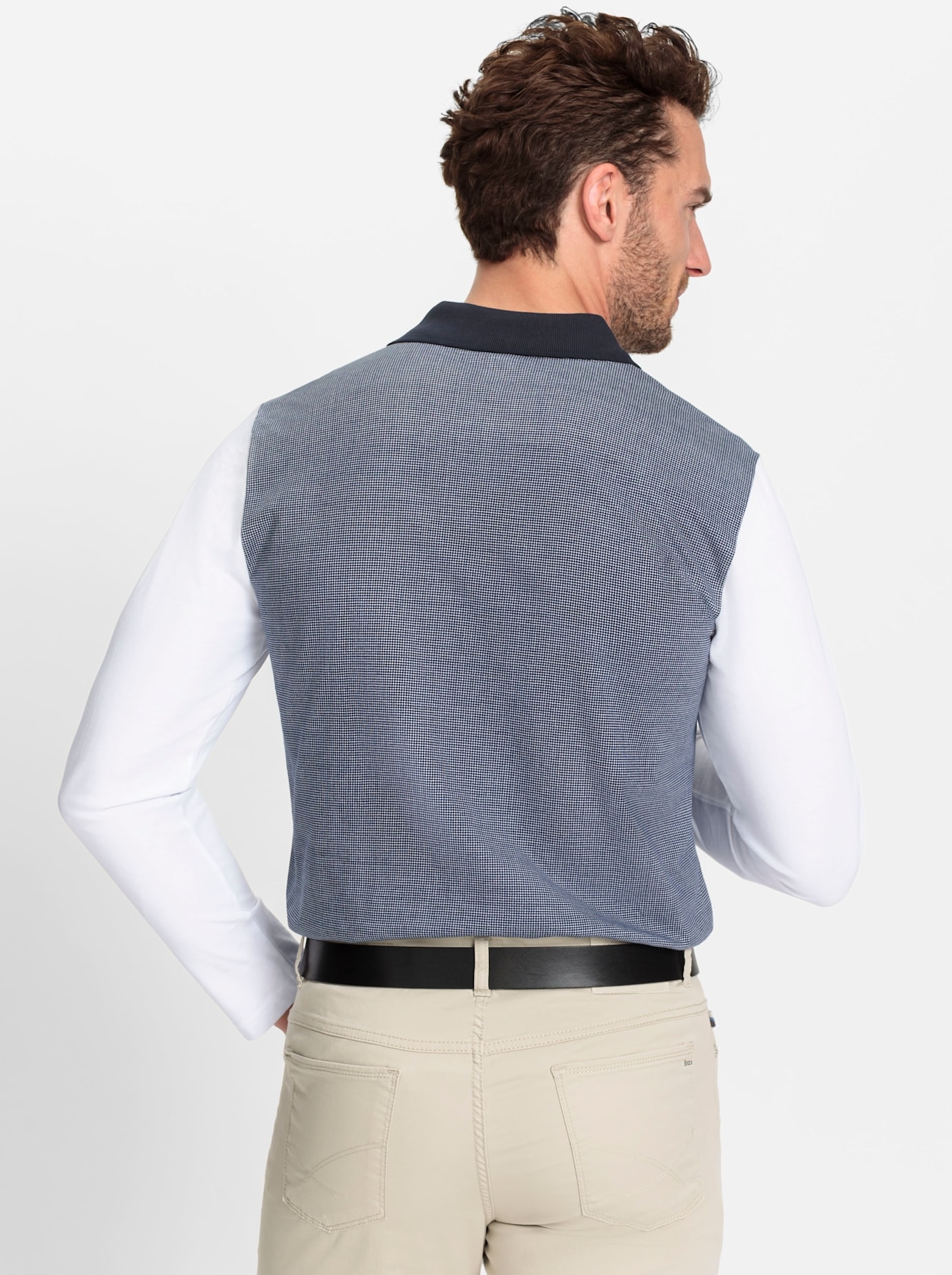 Marco Donati Poloshirt »Langarm-Poloshirt«, (1 tlg.)
