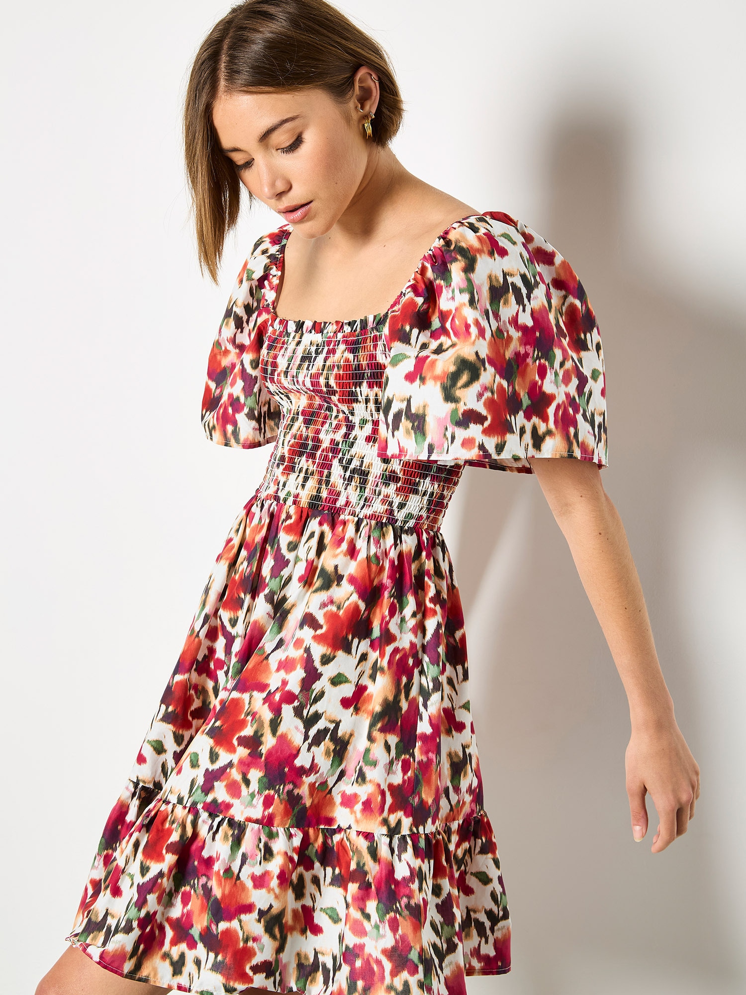 Apricot Minikleid »Minikleid« mit Smokdetails
