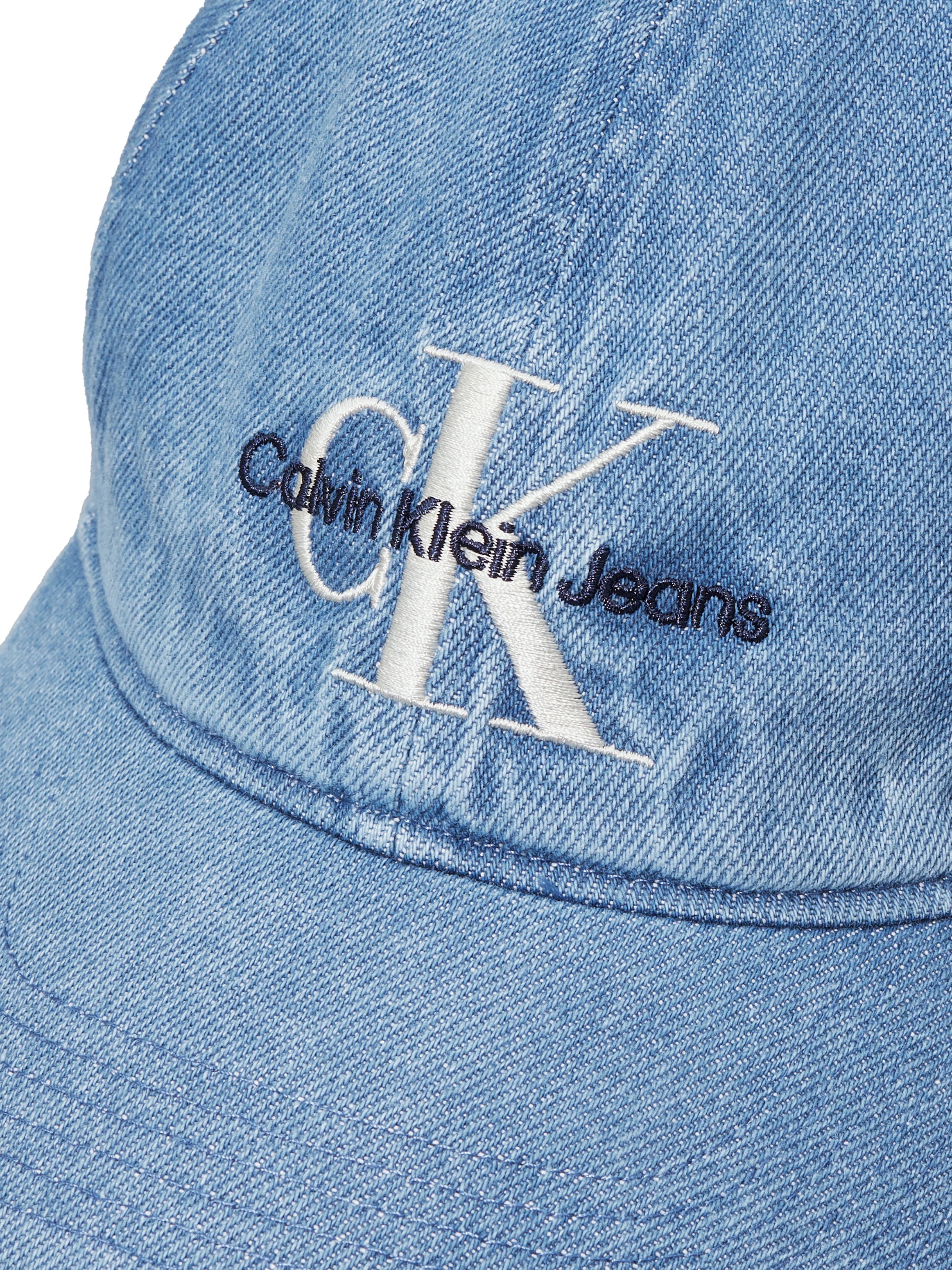 Calvin Klein Jeans Baseball Cap »6 PANEL MONO LOGO BB CAP«, in gewaschener Optik