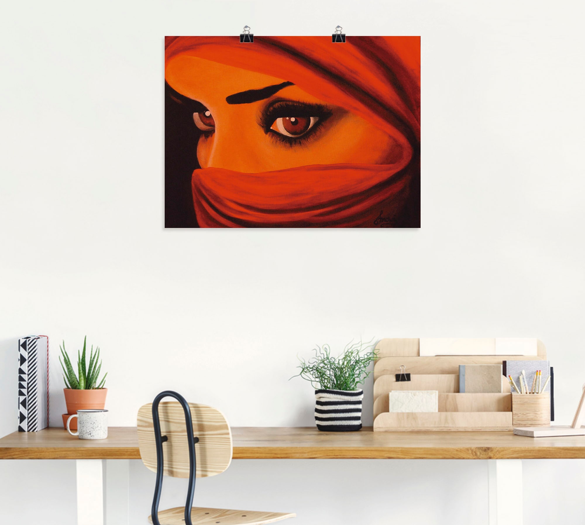 Artland Wandbild »Tuareg-Die von Gott Verlassene«, Frau, (1 St.), als Leinwandbild, Poster in verschied. Größen