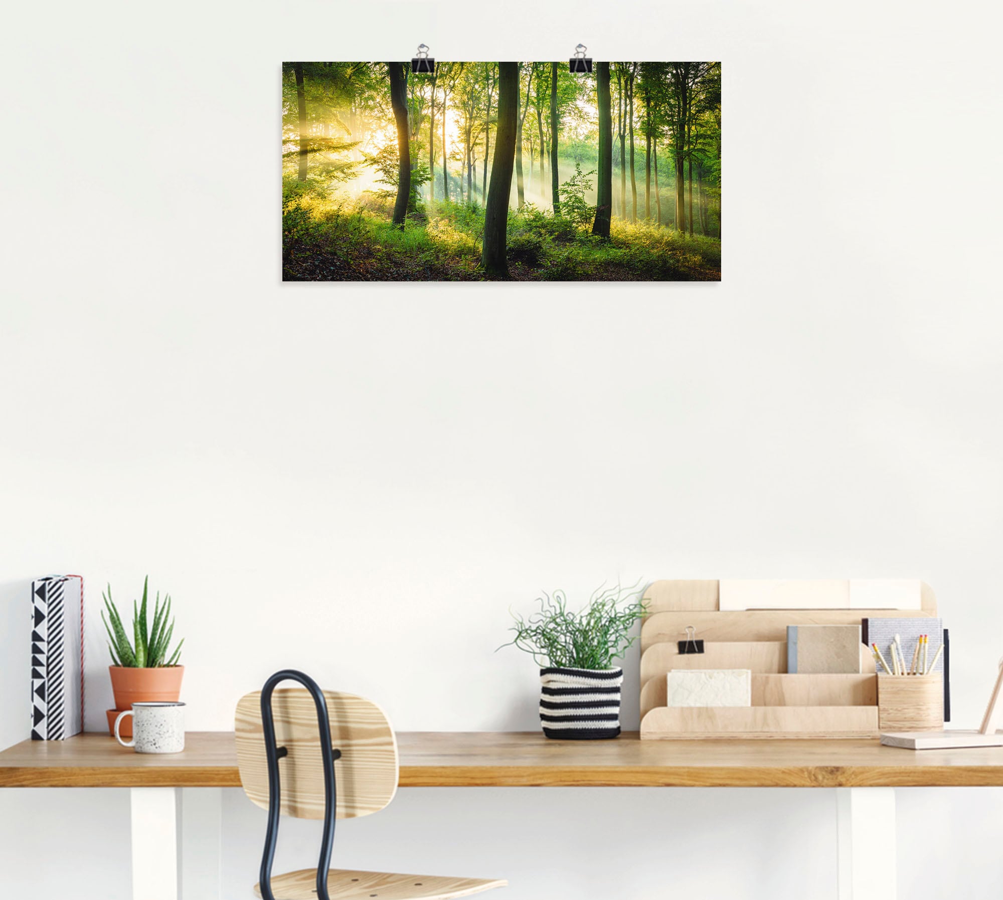Artland Wandbild »Herbst im Wald II«, Waldbilder, (1 St.), als Alubild, Outdoorbild, Leinwandbild, Poster, Wandaufkleber